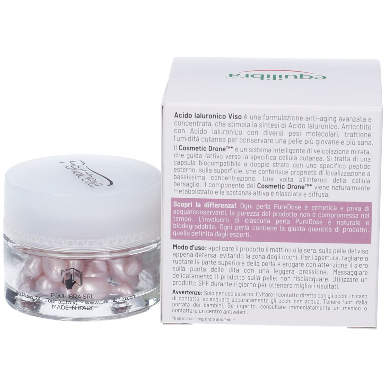 Equilibra Acido Ialuronico Viso Filler Antirughe Perle Monouso - risparmia il 10% con il codice: EQUILIBRA10