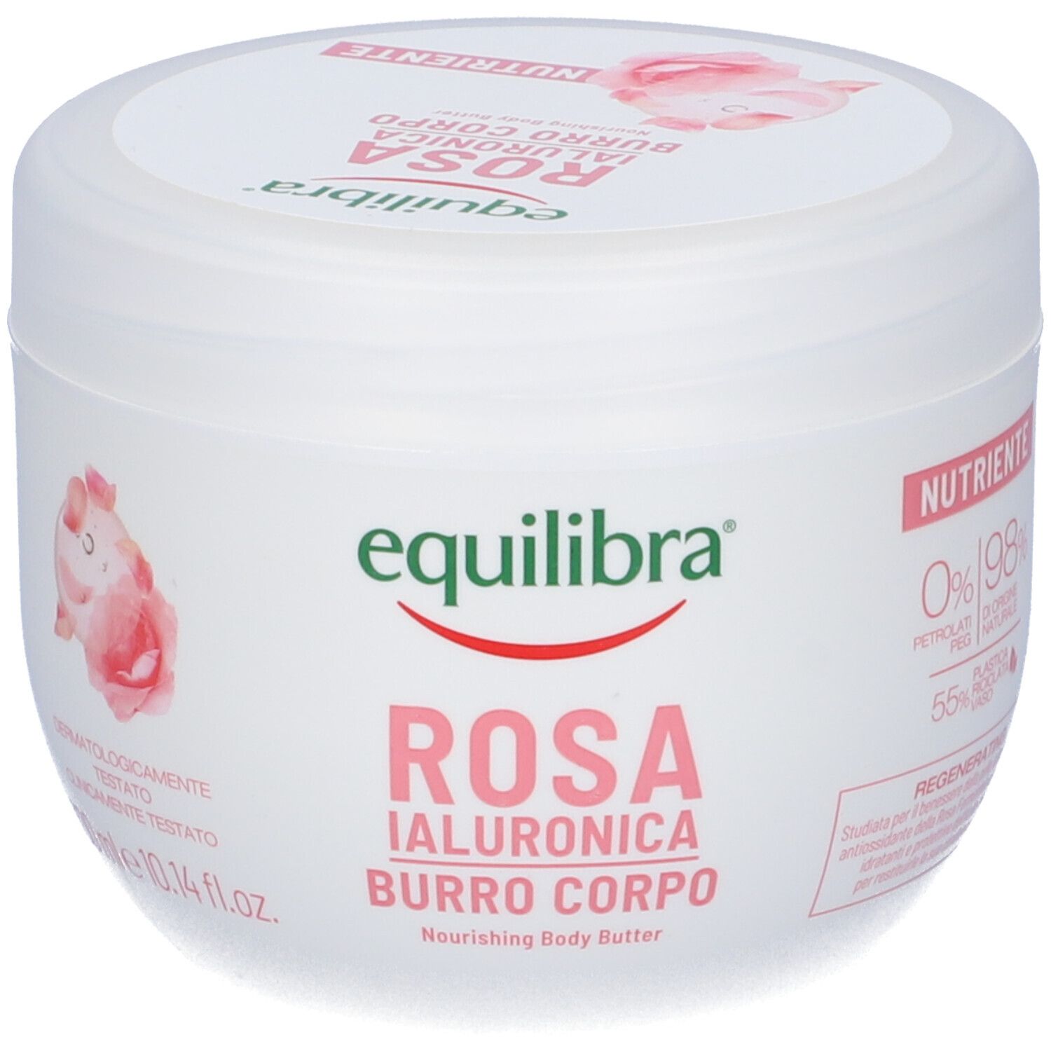 Equilibra Rosa Ialuronica Burro Corpo Nutriente