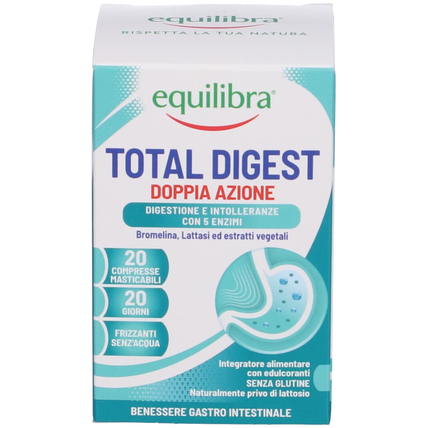 Equilibra Total Digest Compresse Masticabili - risparmia il 10% con il codice: EQUILIBRA10