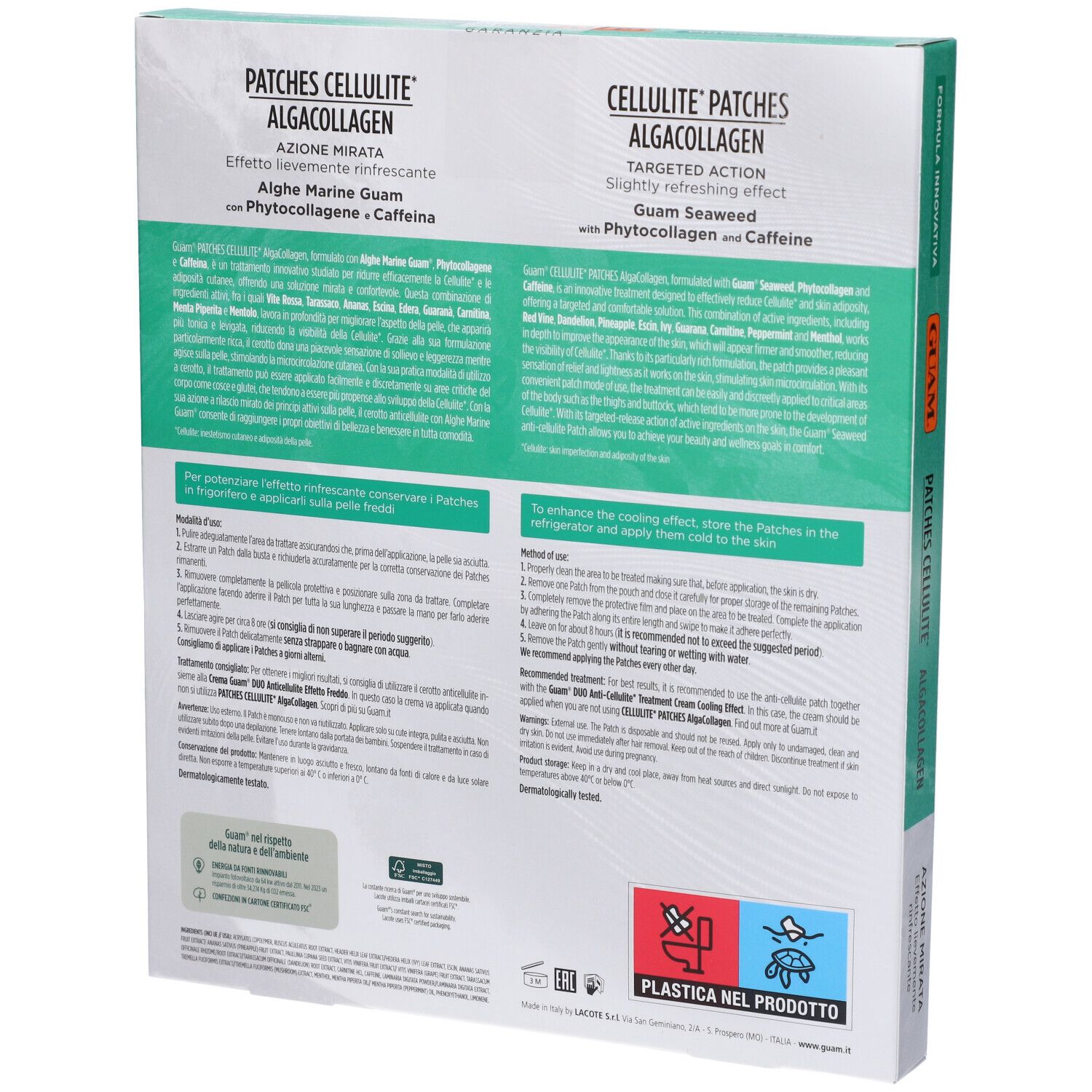Guam Patches Cellulite Algacollagen - risparmia il 10% con il codice: Guam10