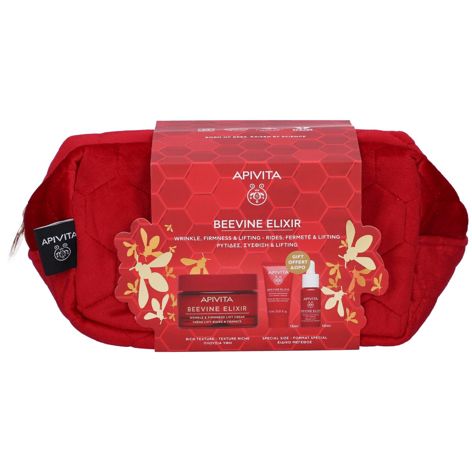 Apivita Promo Xmas Beevine Elixir Crema Anti-Rughe Ricca + Crema Notte + Siero Anti-Rughe