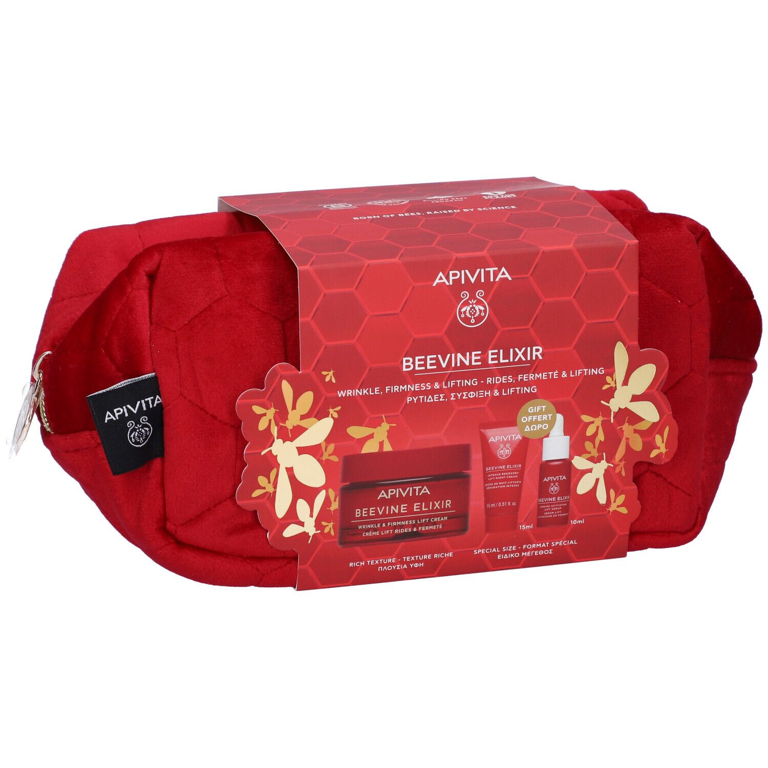 Apivita Promo Xmas Beevine Elixir Crema Anti-Rughe Ricca + Crema Notte + Siero Anti-Rughe