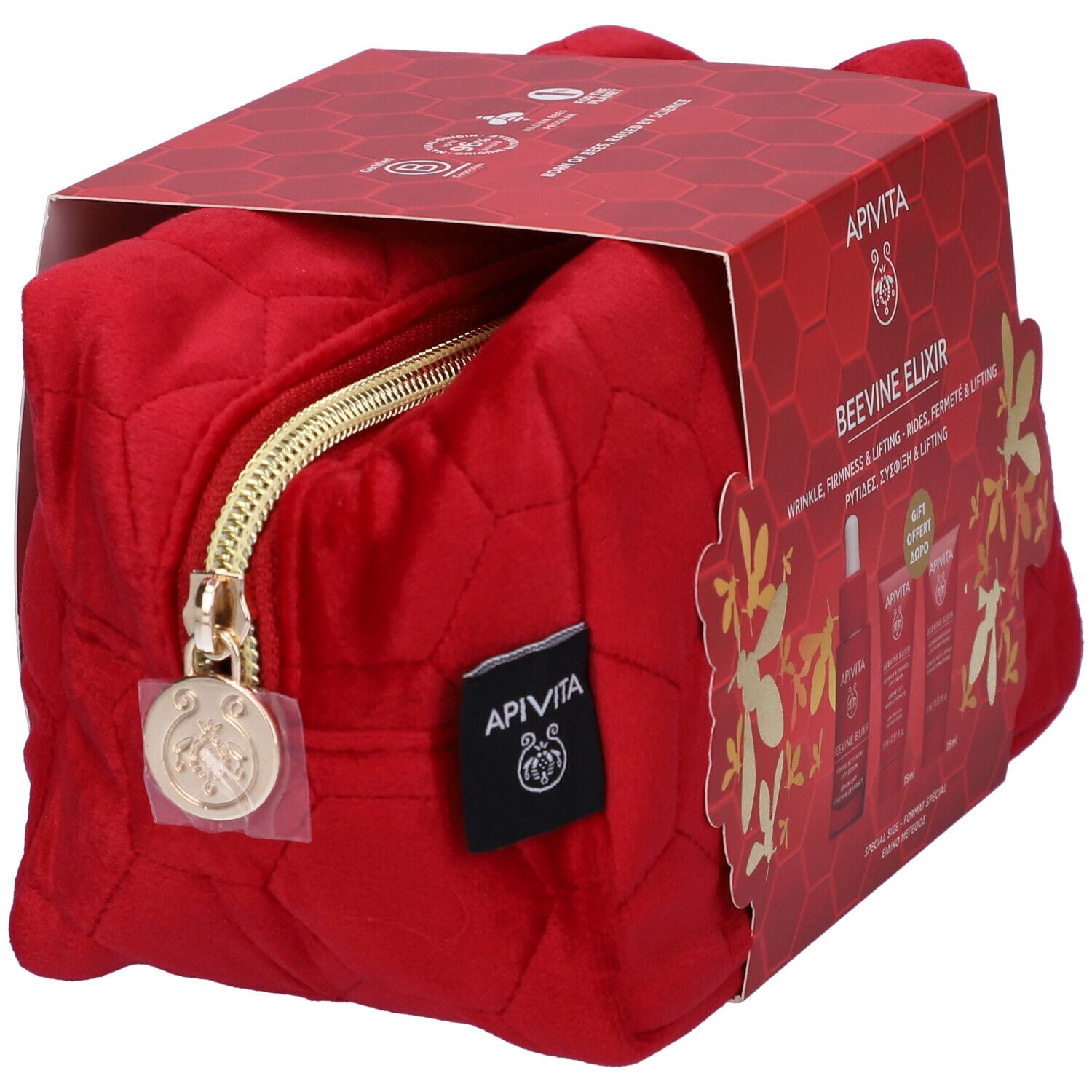 Apivita Promo Xmas Beevine Elixir Crema Anti-Rughe Leggera + Crema Notte + Siero Anti-Rughe
