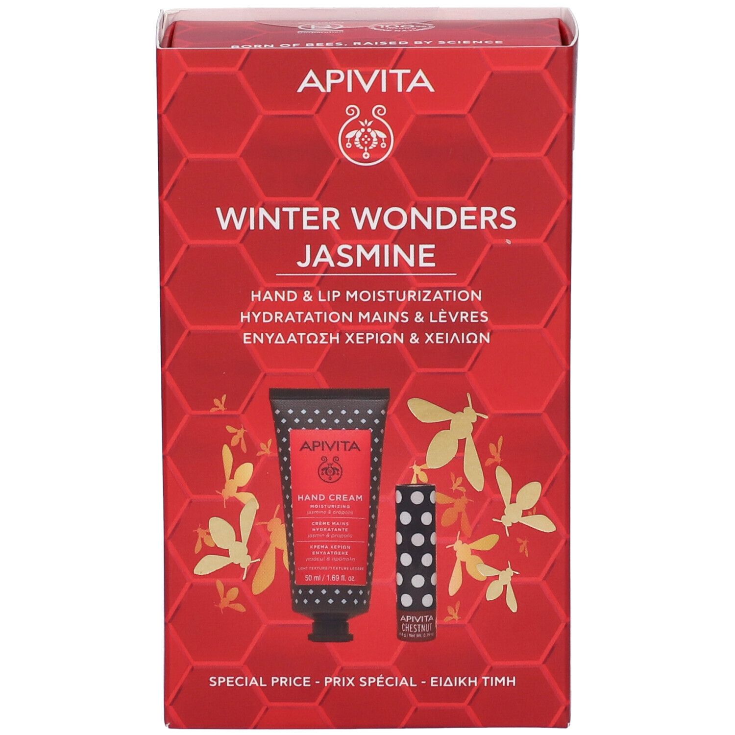 Apivita Promo Xmas Crema Mani Idratante + Balsamo Labbra