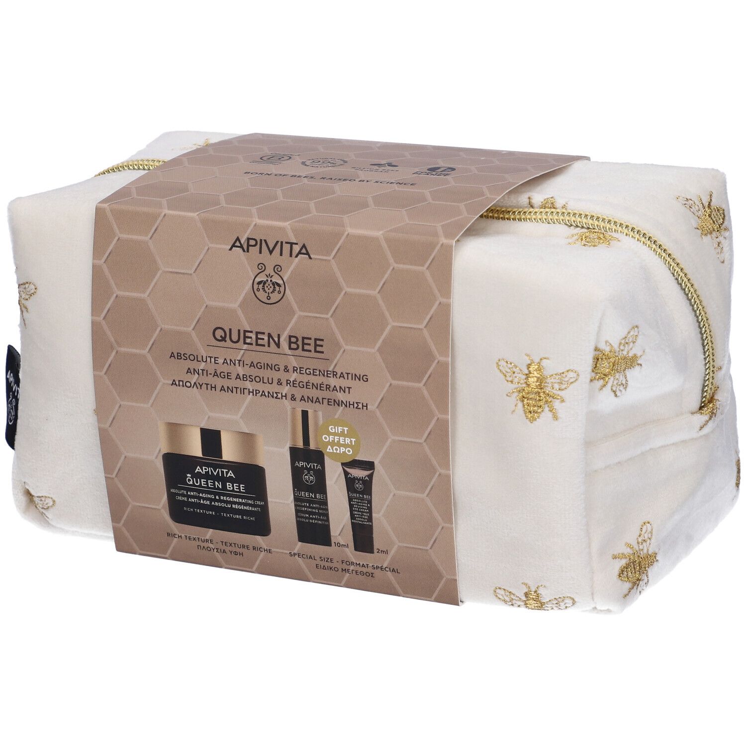 Apivita Promo Queen Bee Crema Anti-Età Ricca+ Siero + Crema Occhi
