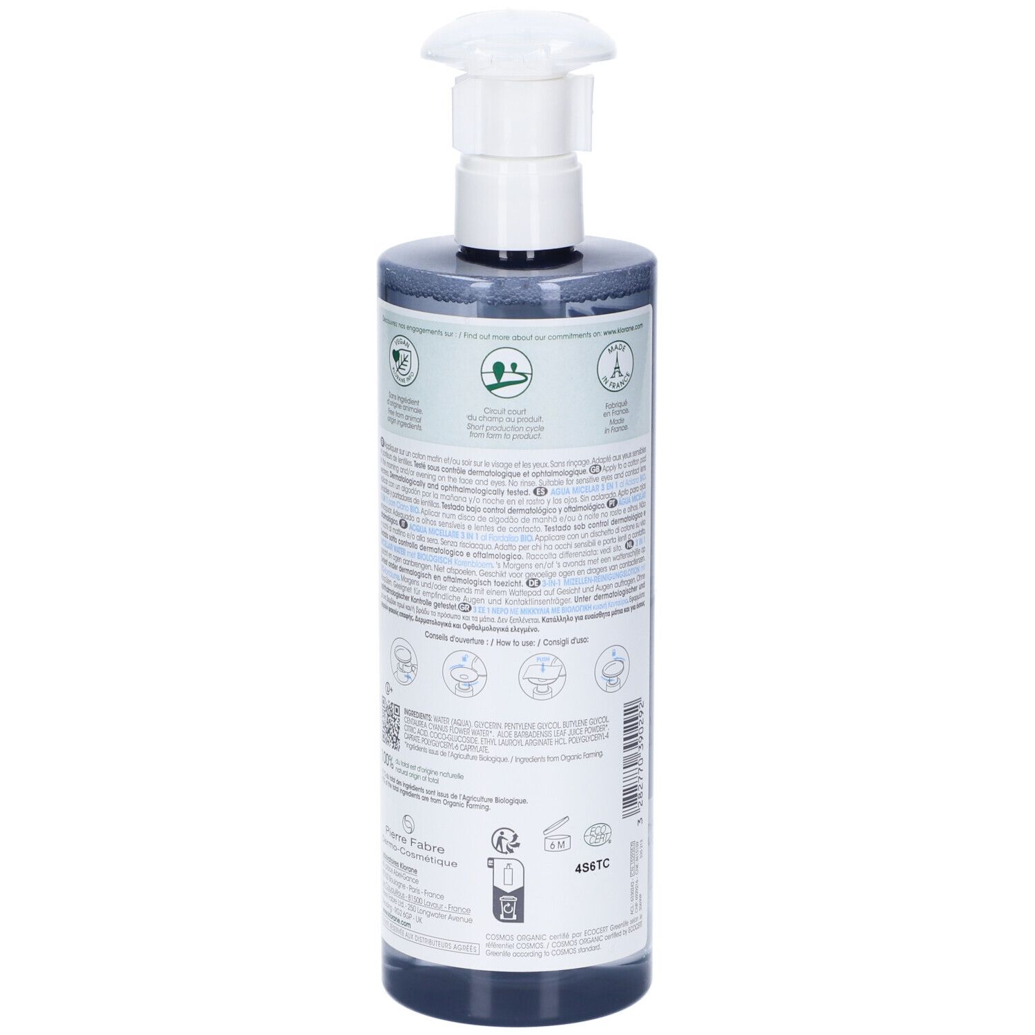 Klorane Acqua Micellare Struccante Al Fiordaliso Bio