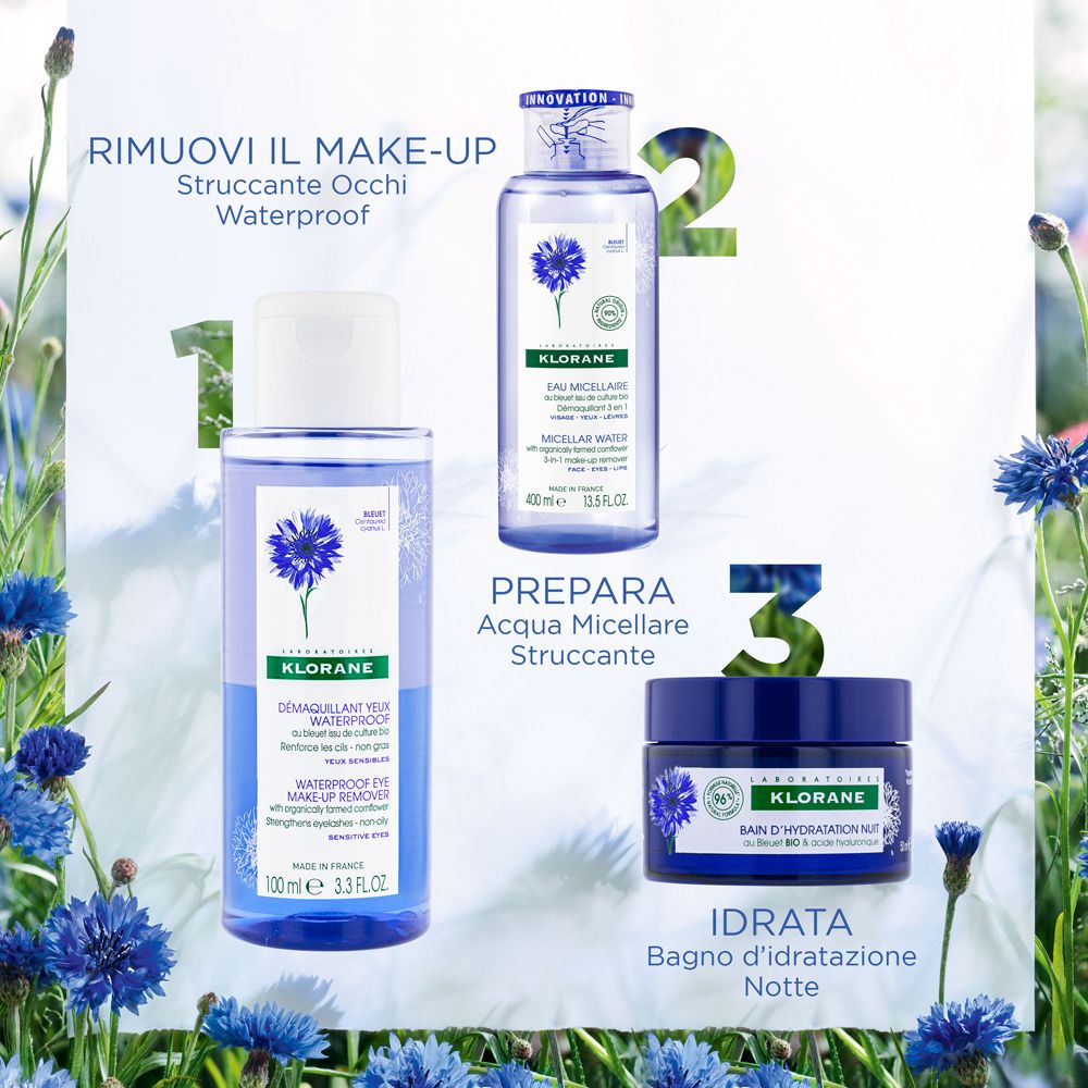 Klorane Acqua Micellare Struccante Al Fiordaliso Bio
