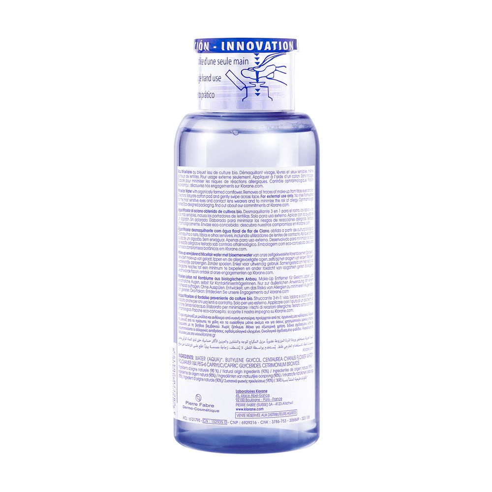 Klorane Acqua Micellare Struccante Al Fiordaliso Bio