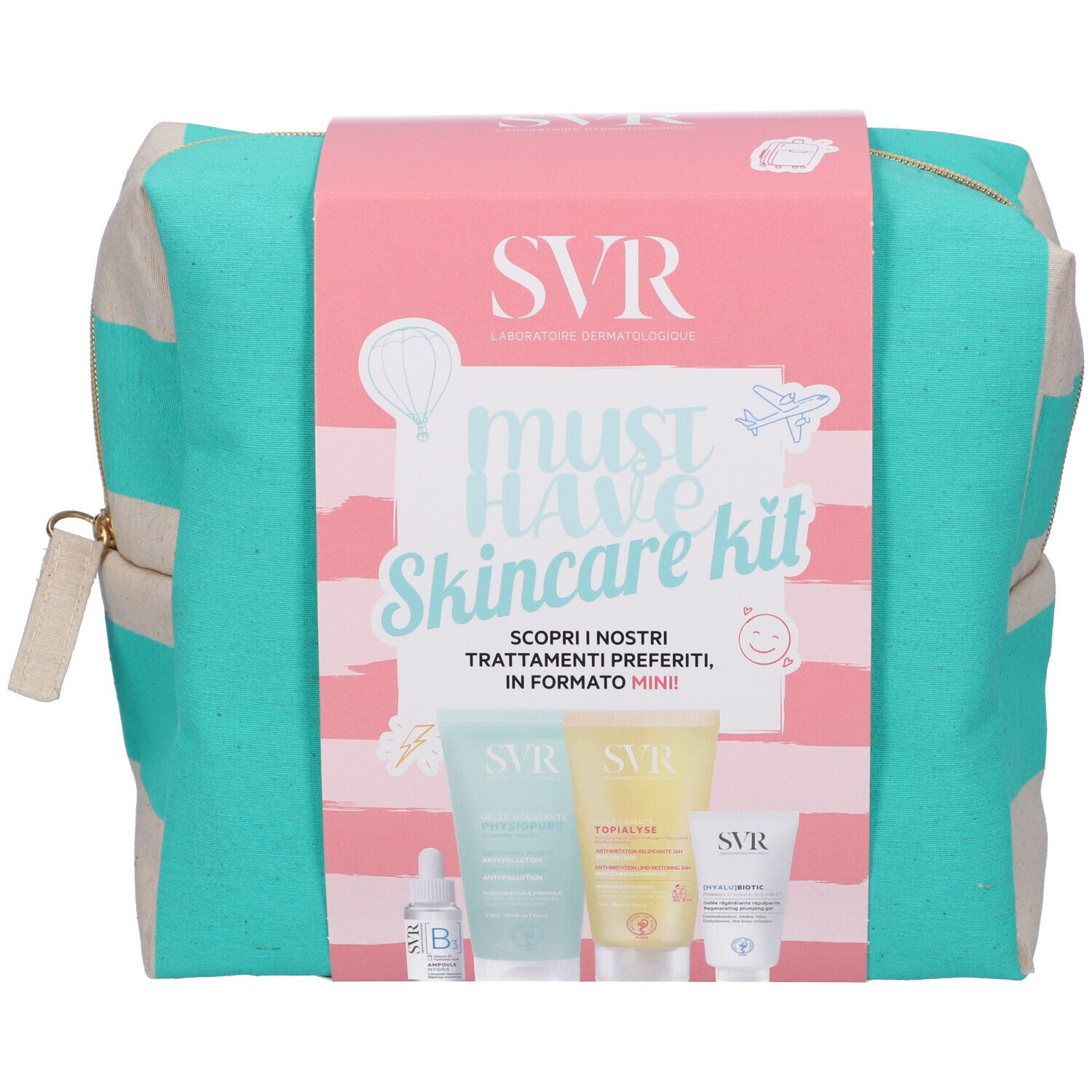 SVR Must Have Skincare Kit con Pochette in Omaggio
