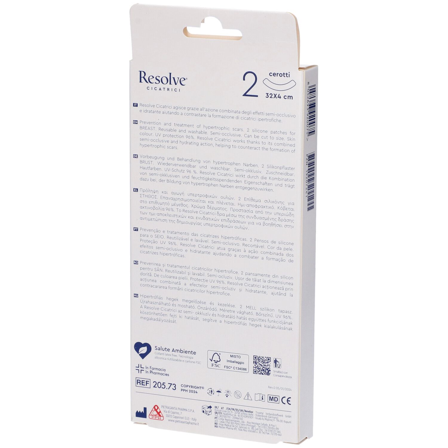 Resolve Cerotto Siliconico per Seno 32x4 cm