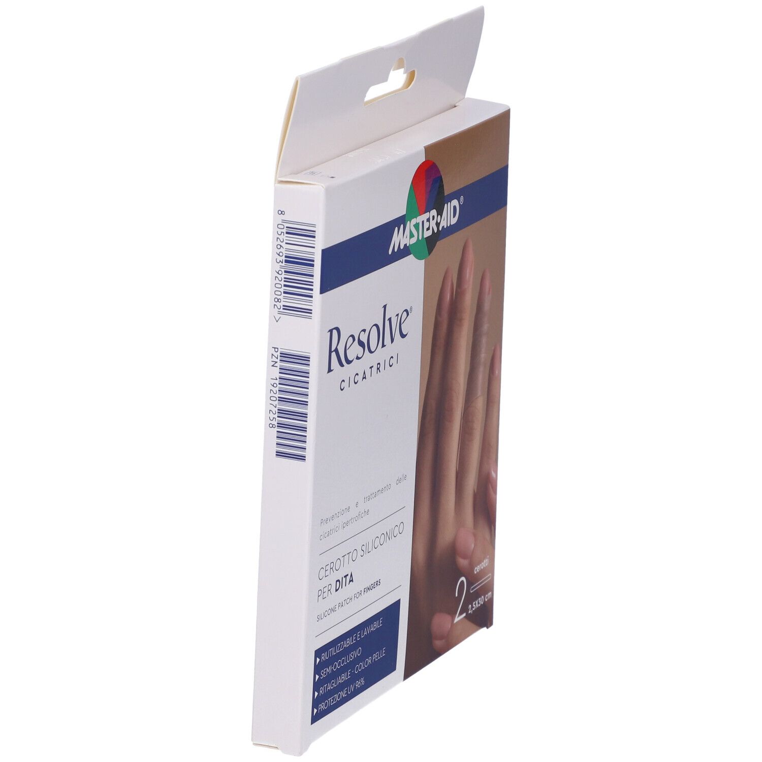 Cerotto Siliconico Dita Master-aid Resolve 2,5x30cm 2 Pezzi