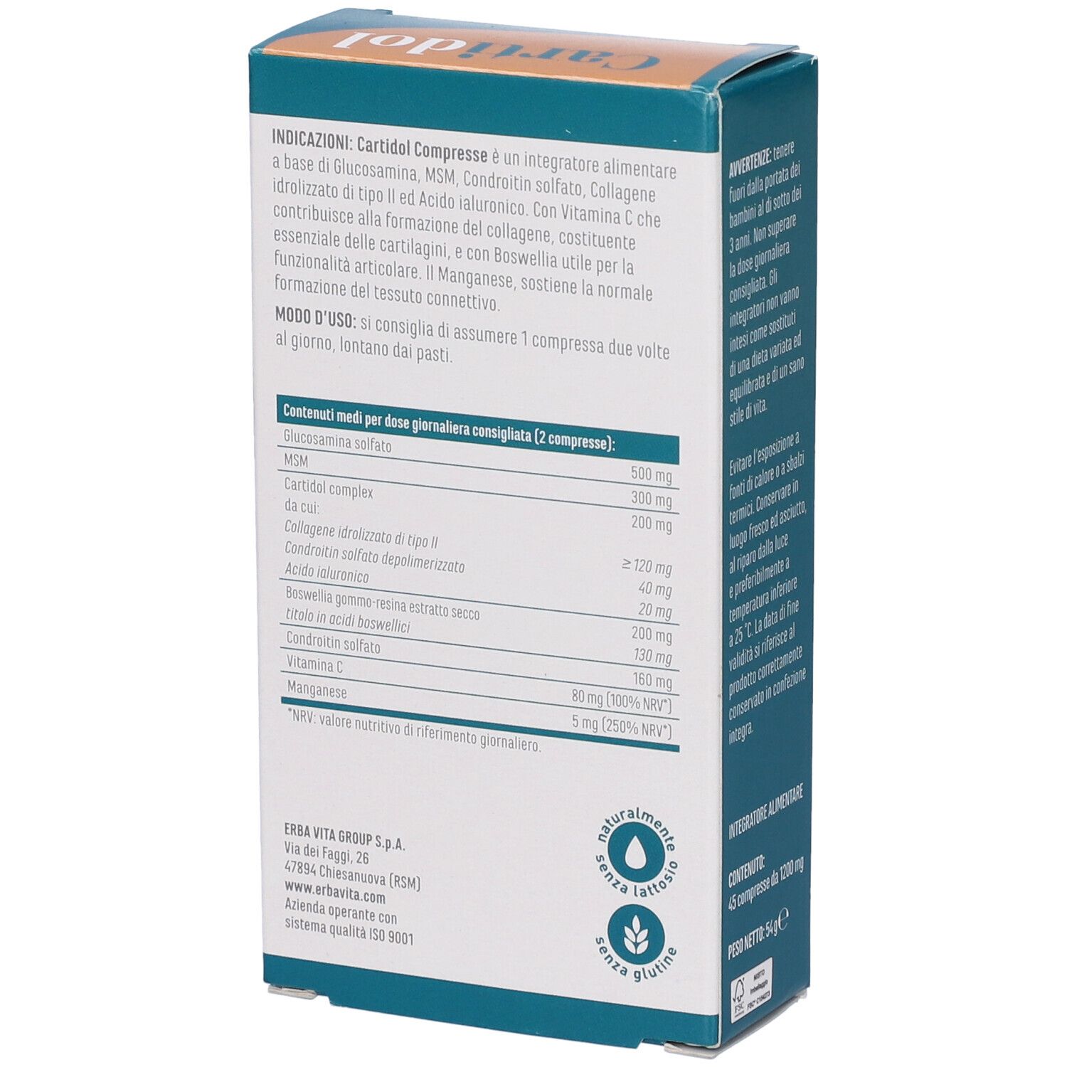 Cartidol 45 Compresse
