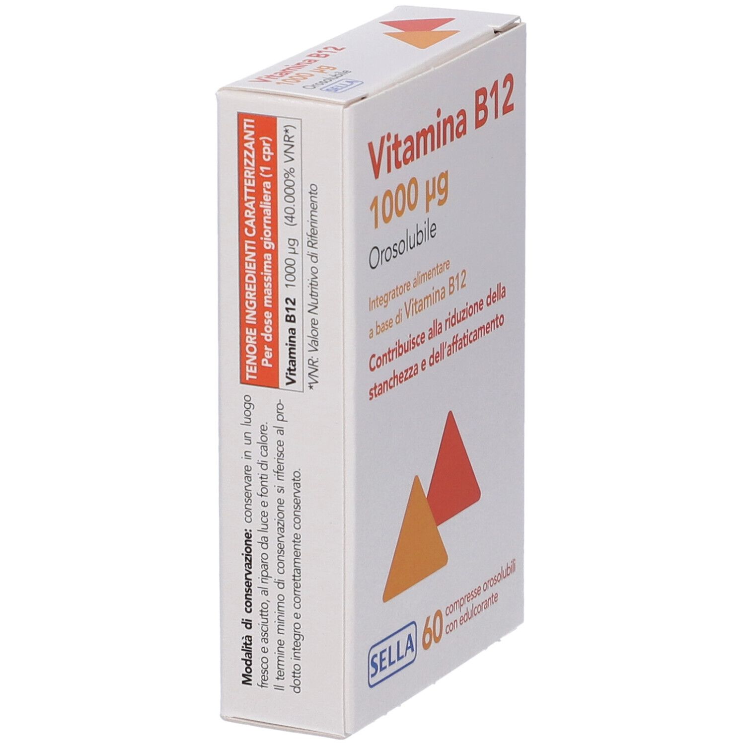 Sella Vitamina B12 1000mcg Compresse Orosolubili