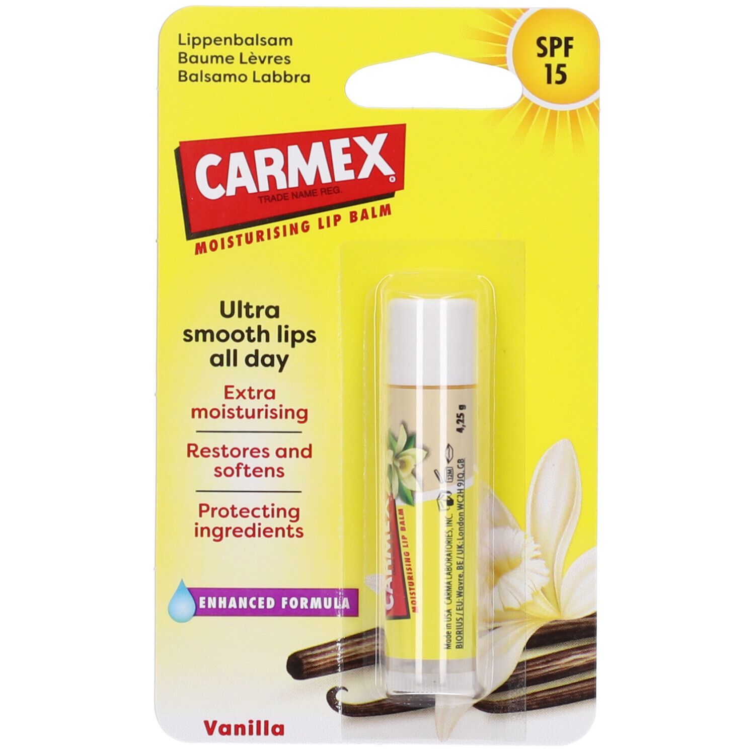 Carmex Balsamo Labbra Vaniglia SPF15