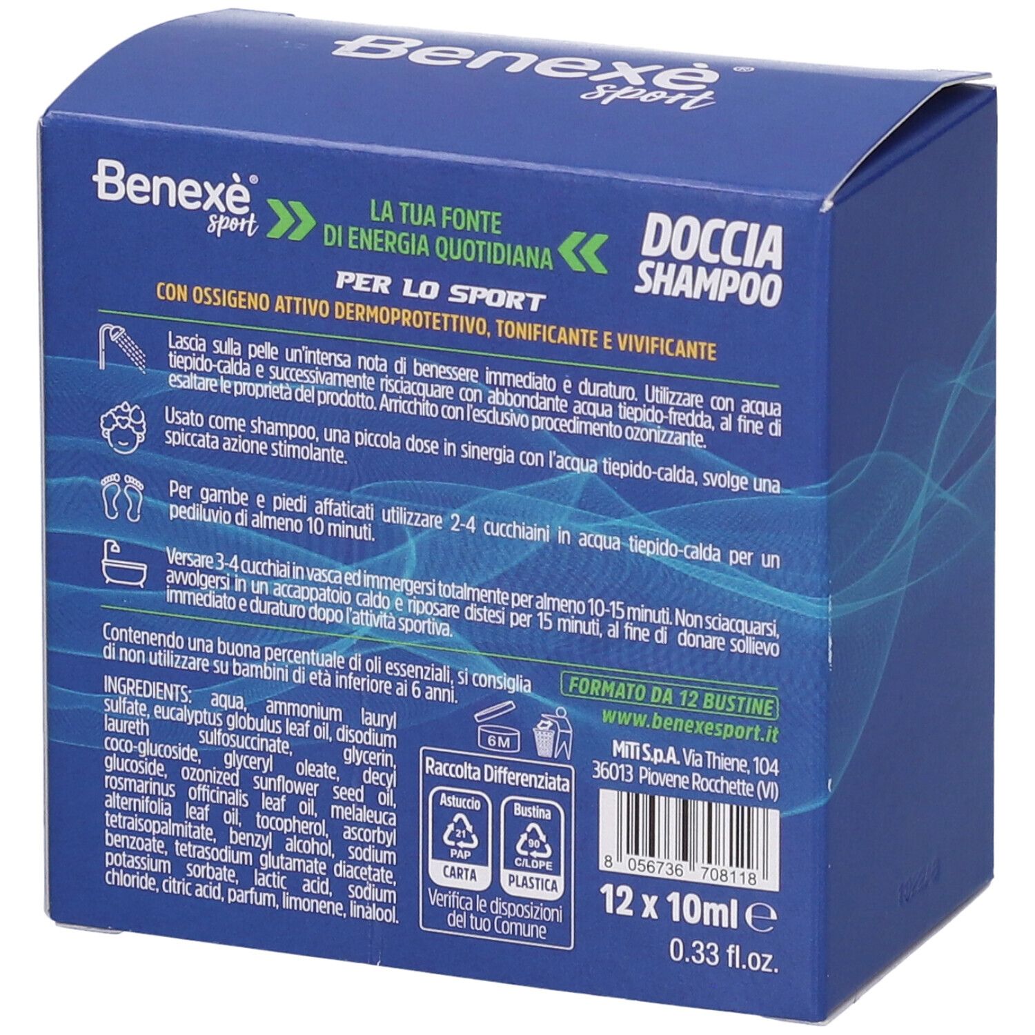 Benexé Sport Doccia Shampoo Bustine