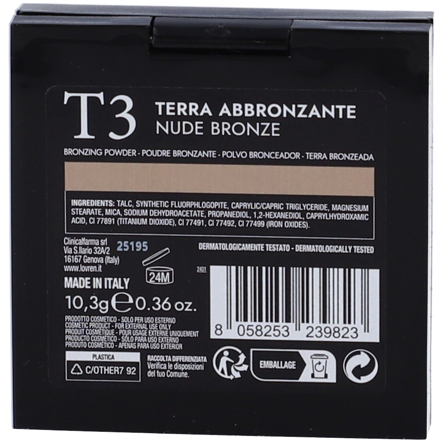 Terra abbronzante, Nude Bronze, 10,3g.