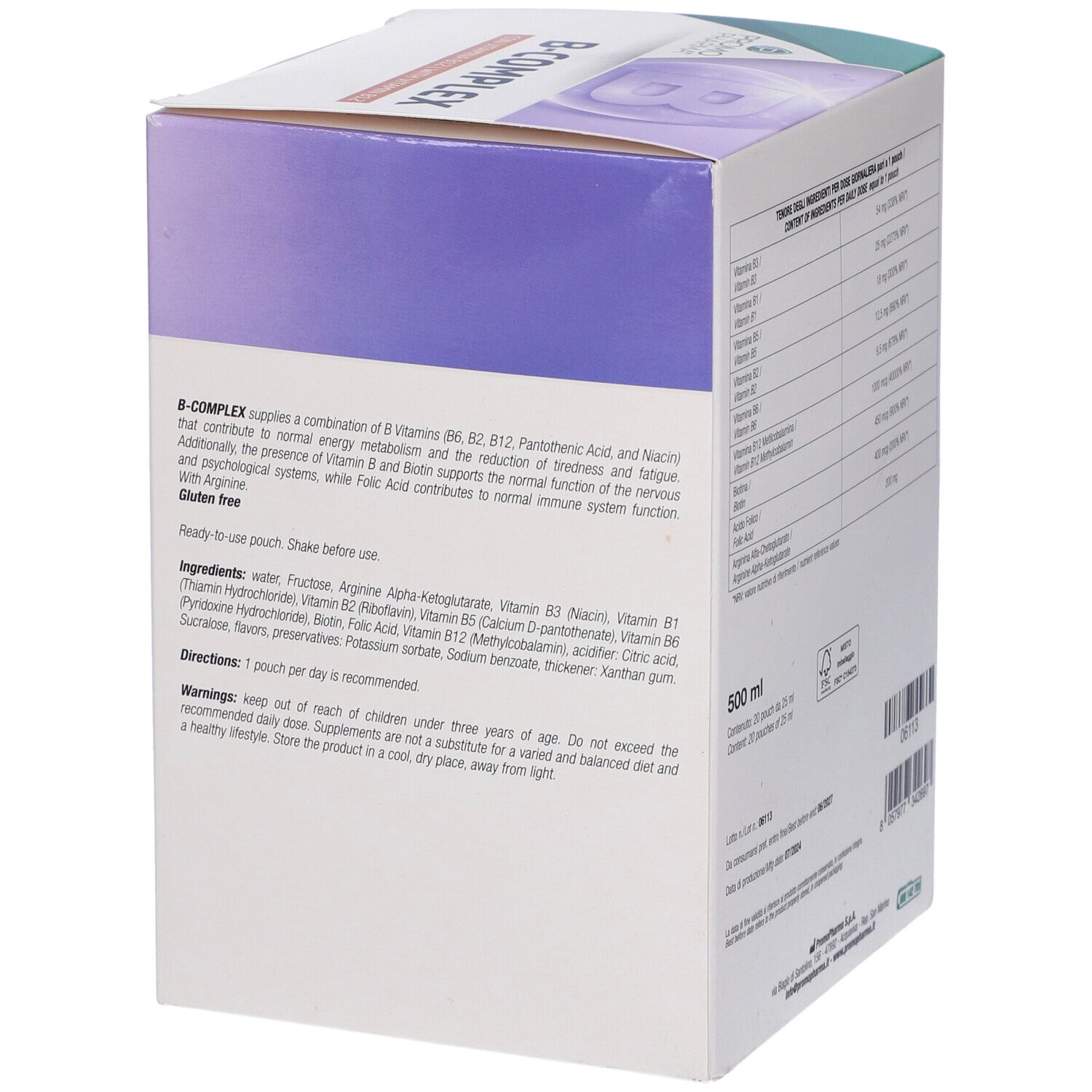 B Complex 20 Pouch