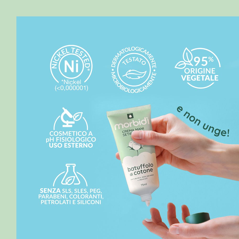 Morbidì Crema Mani Batuffolo di Cotone 75ml