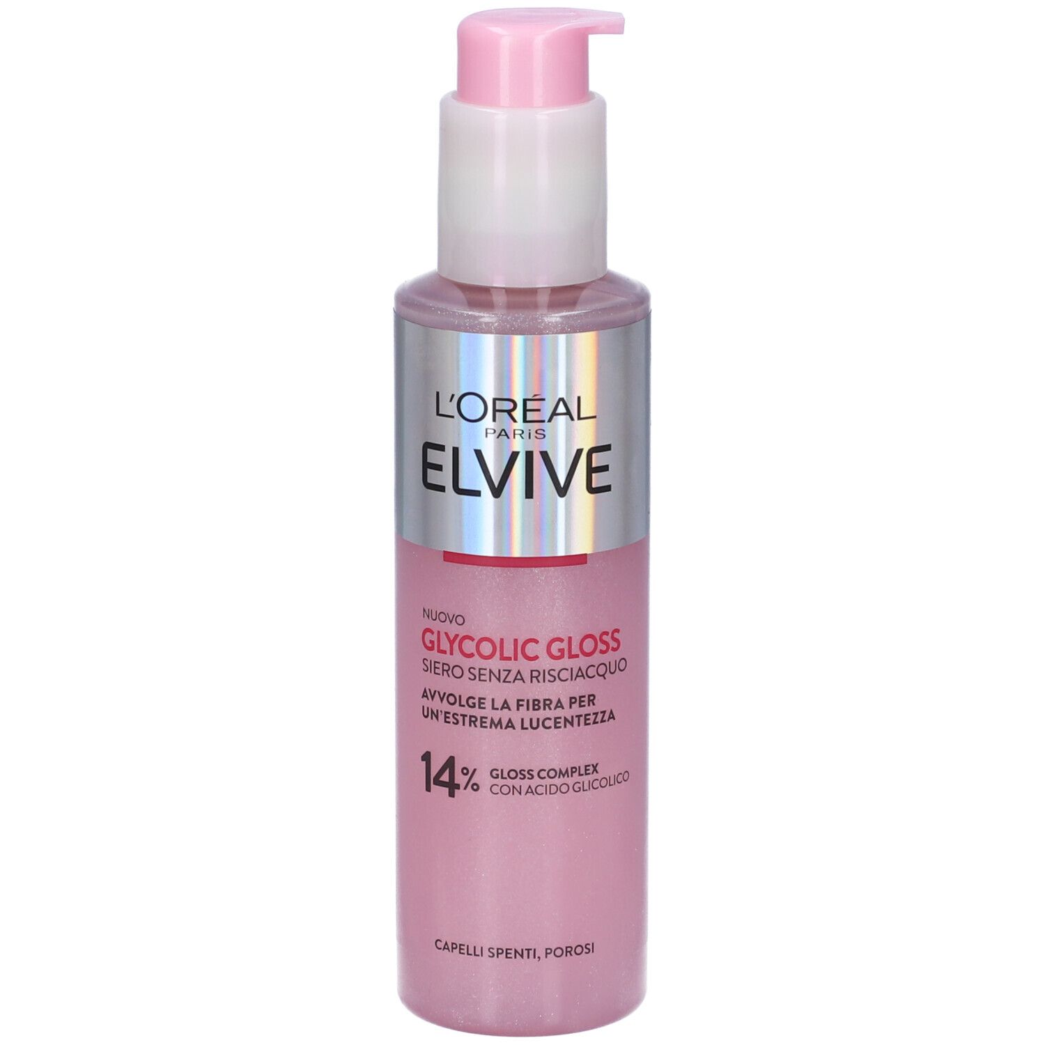Elvive Glycolic Gloss Siero Senza Risciacquo Capelli Spenti Porosi