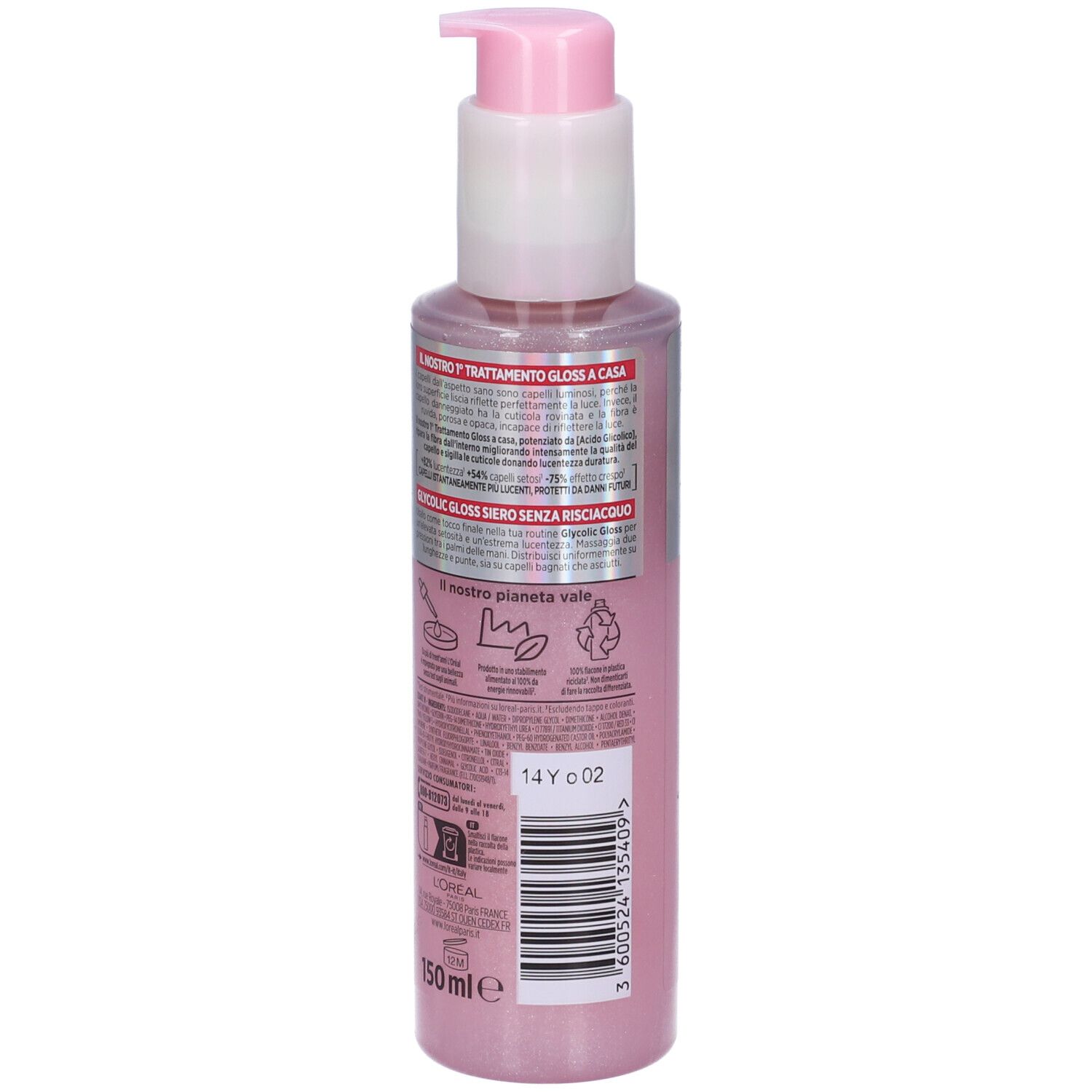 Elvive Glycolic Gloss Siero Senza Risciacquo Capelli Spenti Porosi