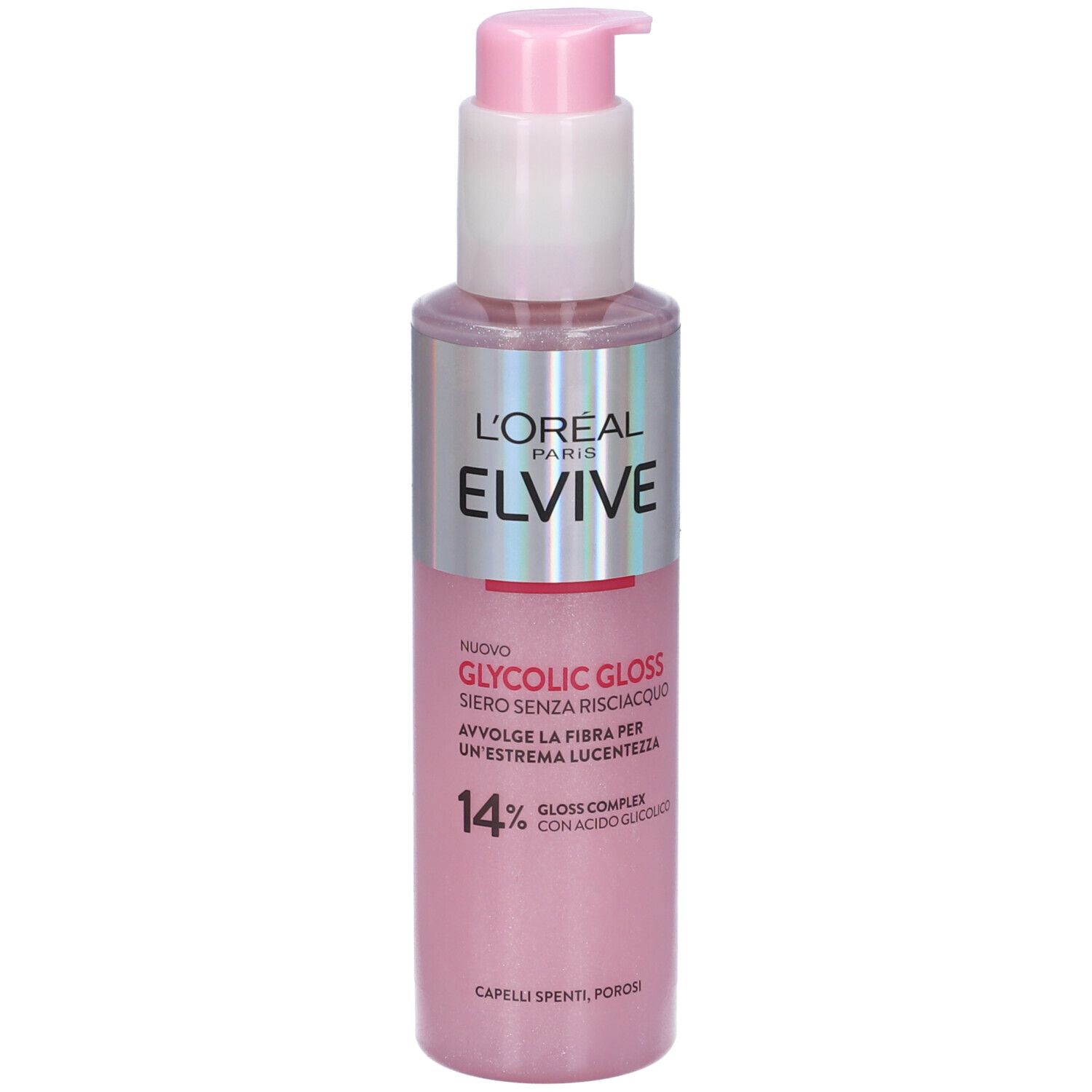 Elvive Glycolic Gloss Siero Senza Risciacquo Capelli Spenti Porosi
