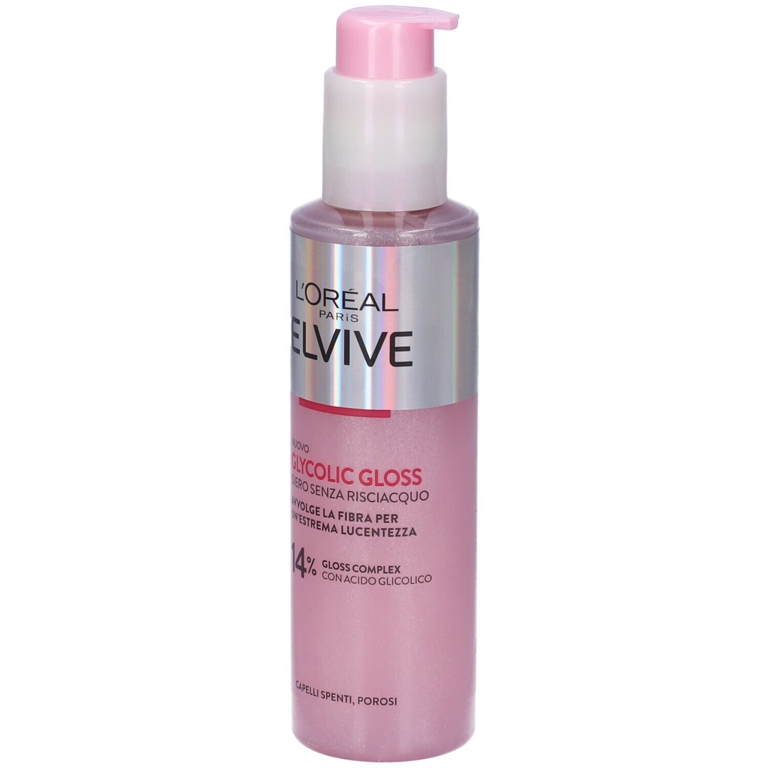 Elvive Glycolic Gloss Siero Senza Risciacquo Capelli Spenti Porosi