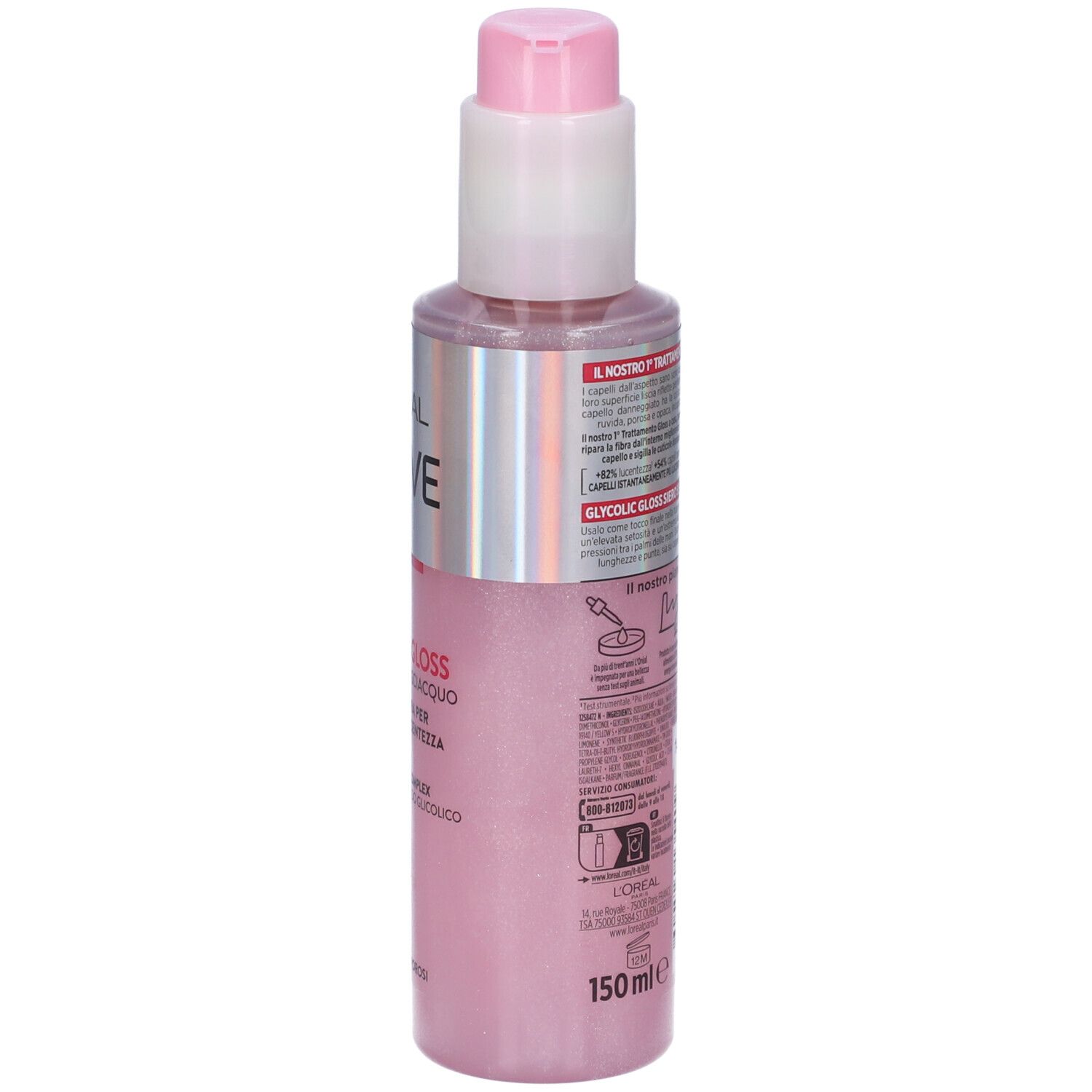 Elvive Glycolic Gloss Siero Senza Risciacquo Capelli Spenti Porosi