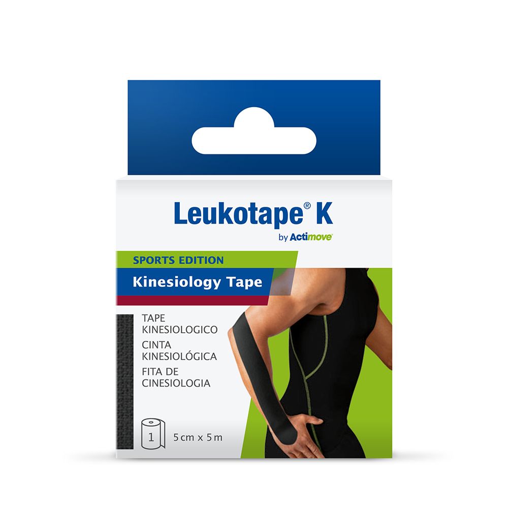 Actimove Sports Edition, Leukotape K tape kinesiologico color nero