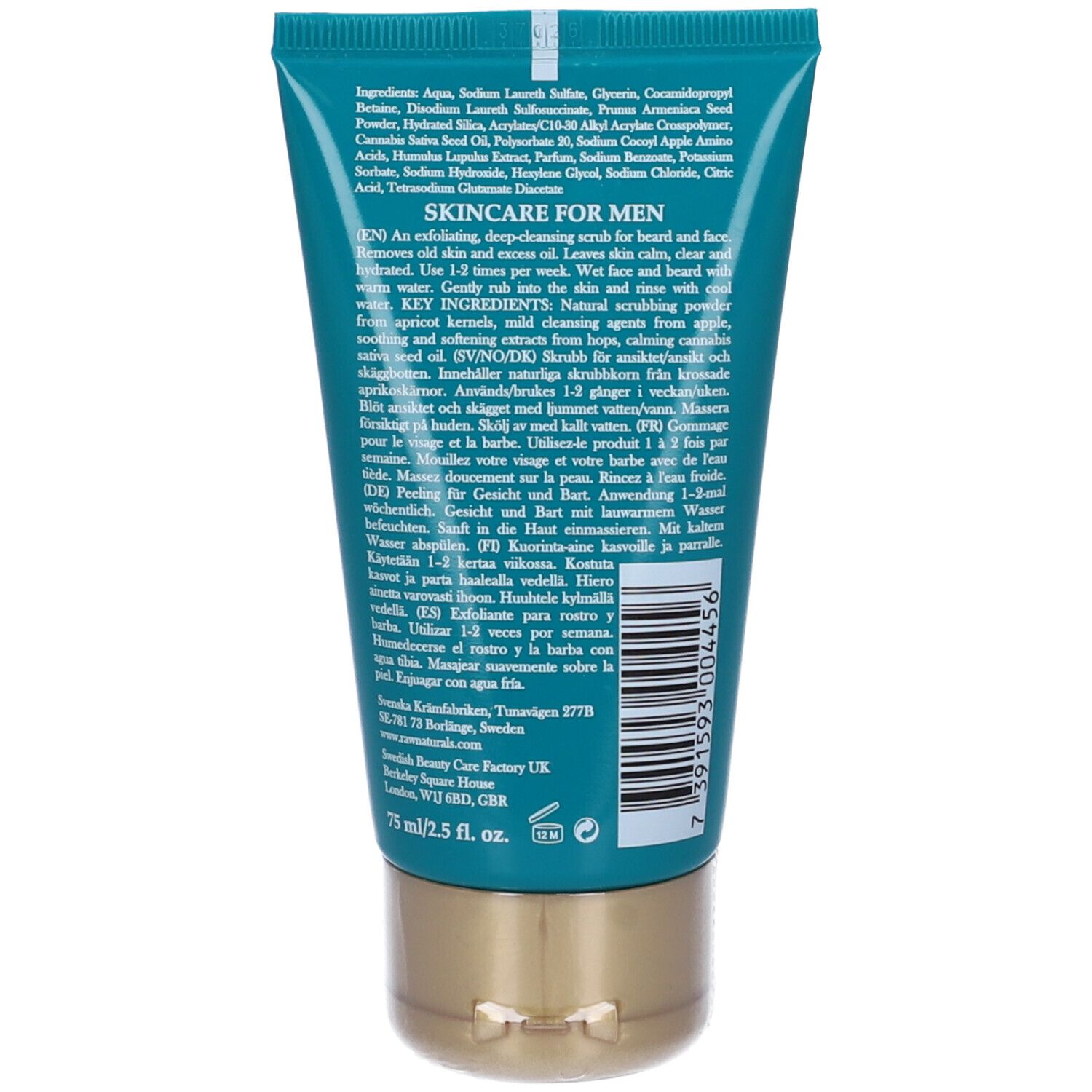 Raw Naturals Crushed Apricot Scrub Viso Barba