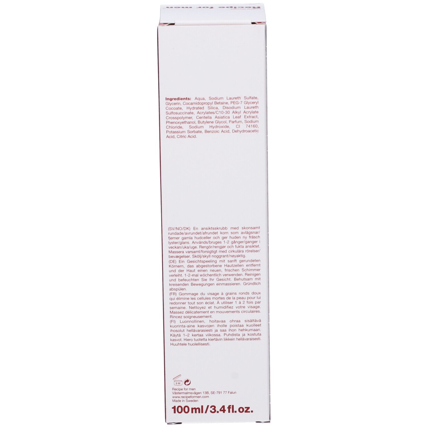 Recipe For Men Scrub Viso