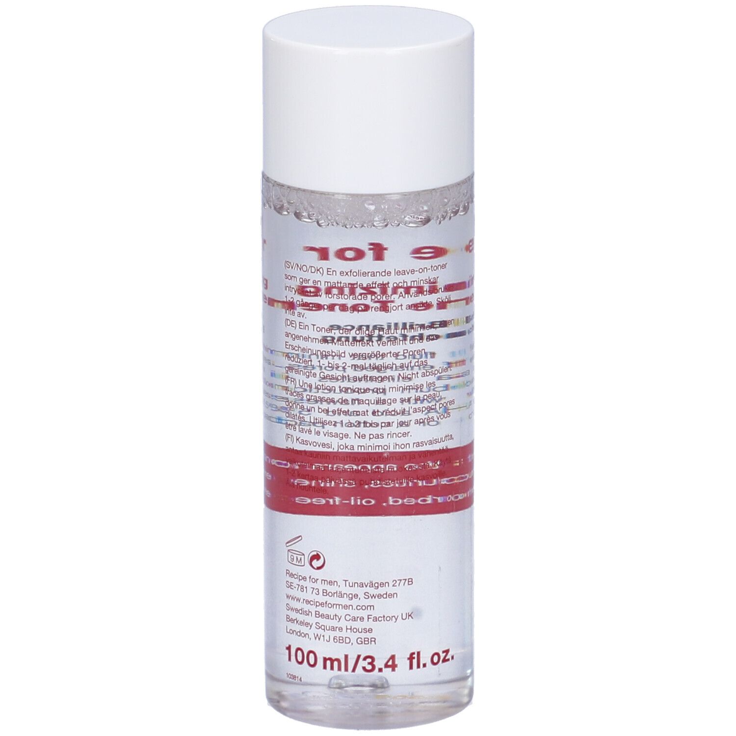 Recipe For Men Pore Minimizing Tonico Anti-Lucidità