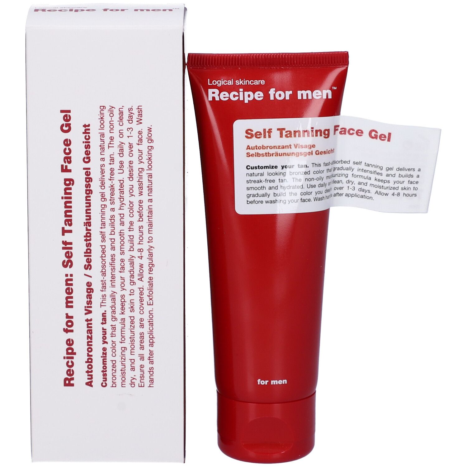 Recipe For Men Gel Autoabbronzante Viso