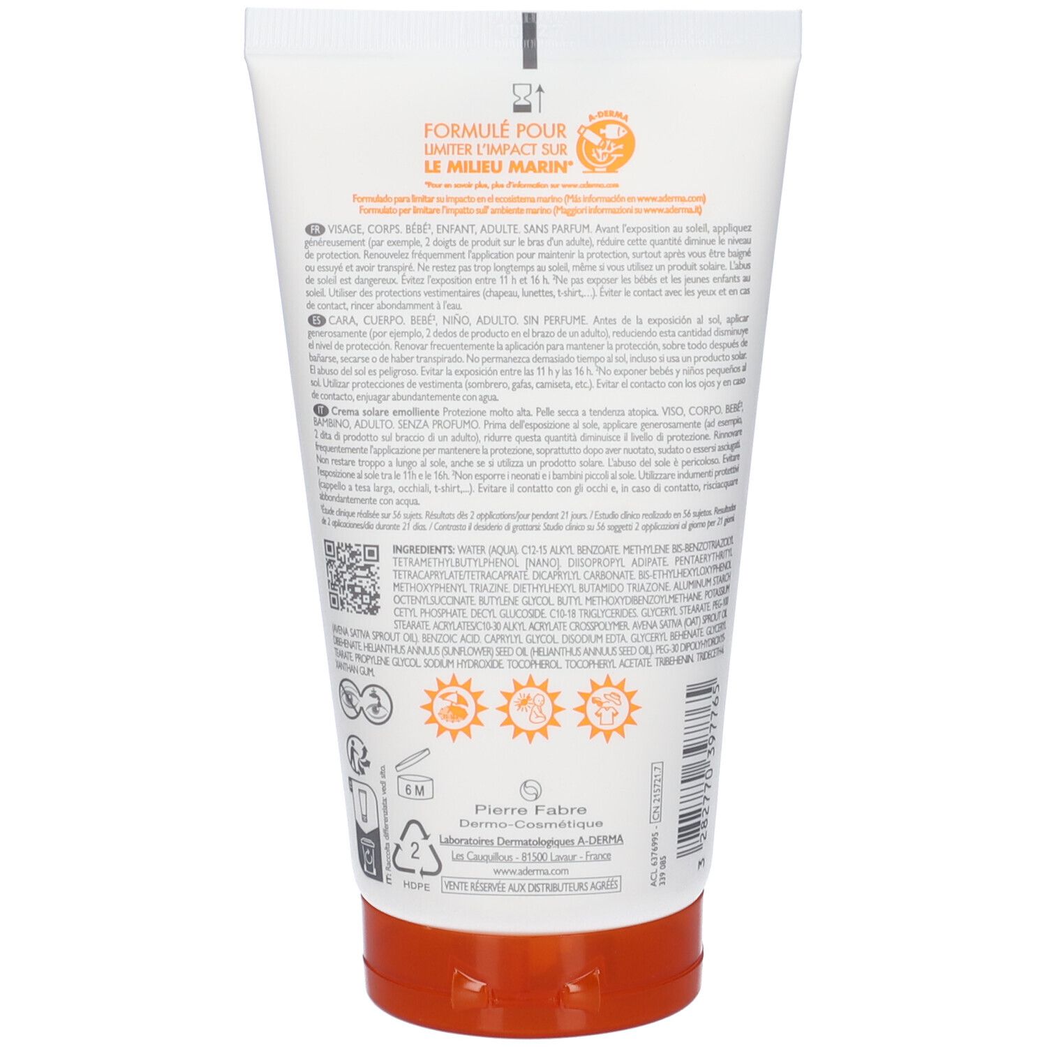 ADerma Exomega Control Crema SPF50+