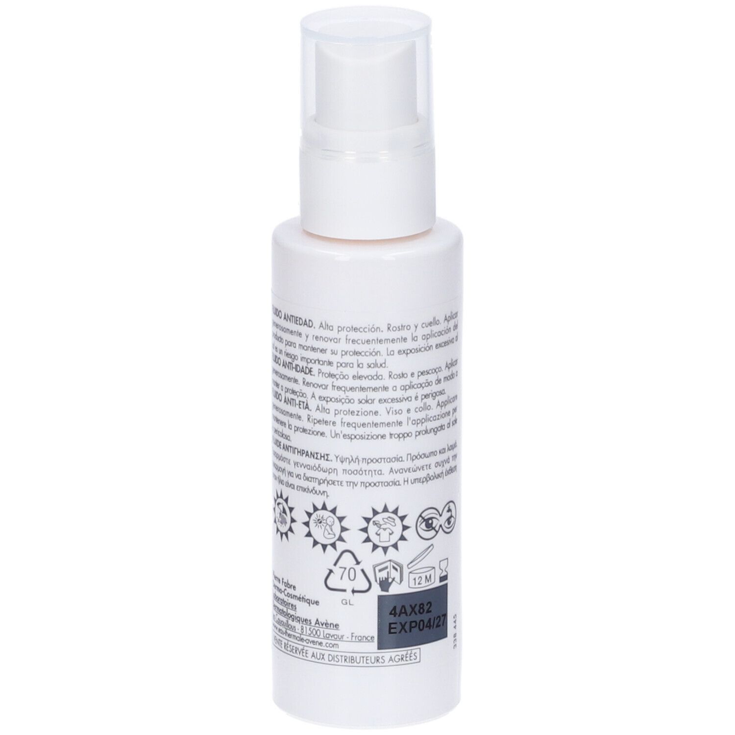 Eau Thermale Avène FLUIDO ANTI-ETÀ Protezione alta SPF 50