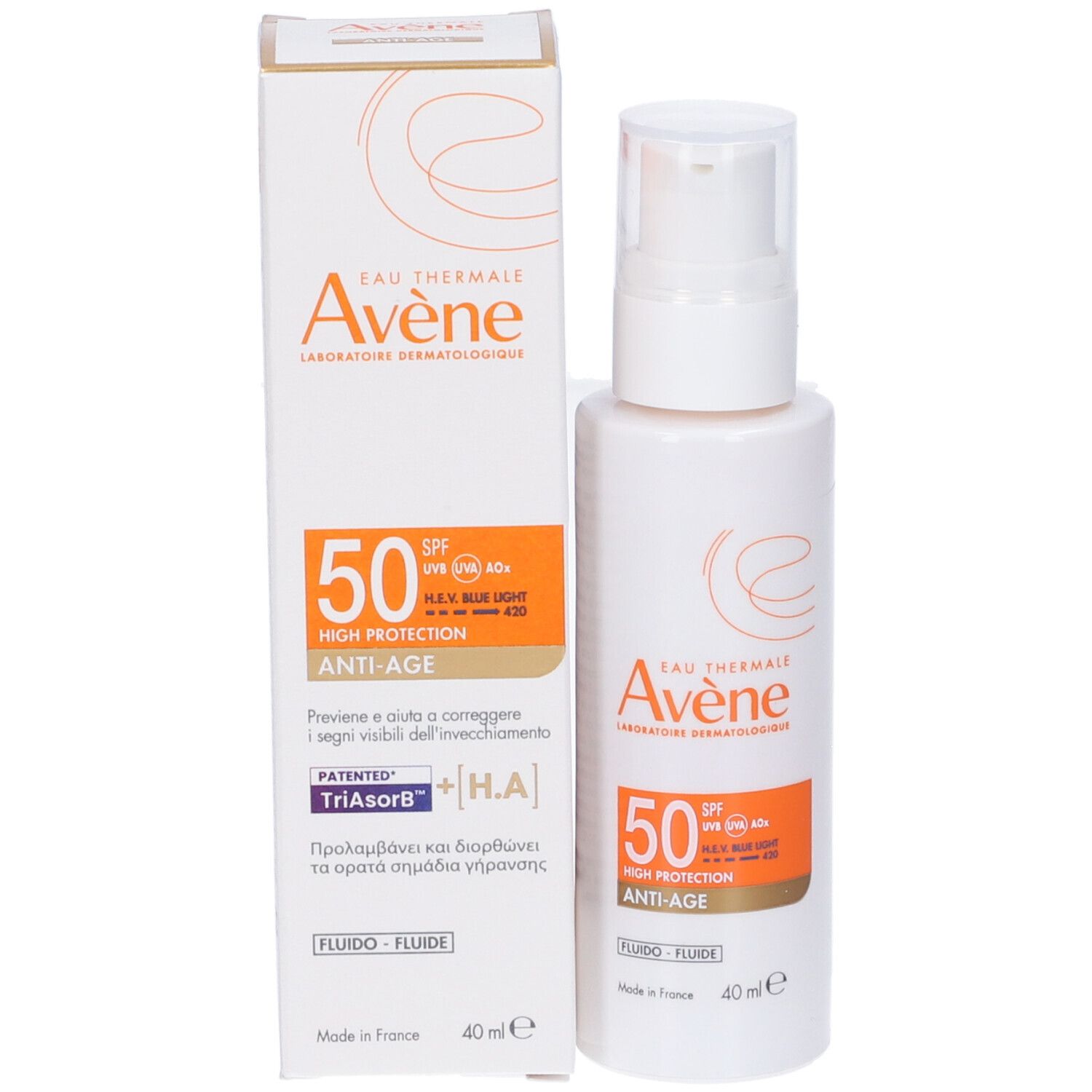 Eau Thermale Avène FLUIDO ANTI-ETÀ Protezione alta SPF 50