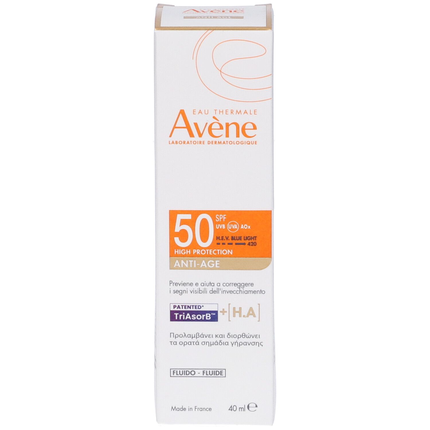 Eau Thermale Avène FLUIDO ANTI-ETÀ Protezione alta SPF 50