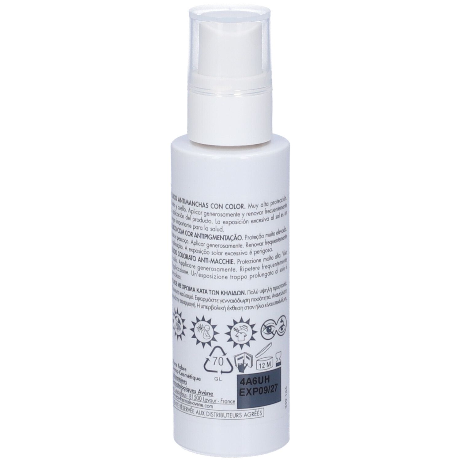 Eau Thermale Avène FLUIDO ANTI-MACCHIE Protezione molto alta SPF 50+