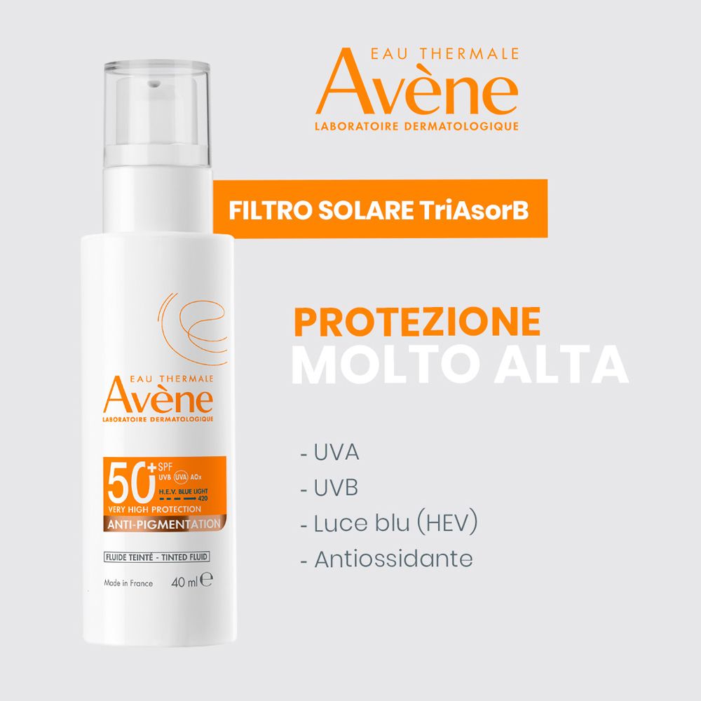 Eau Thermale Avène FLUIDO ANTI-MACCHIE Protezione molto alta SPF 50+