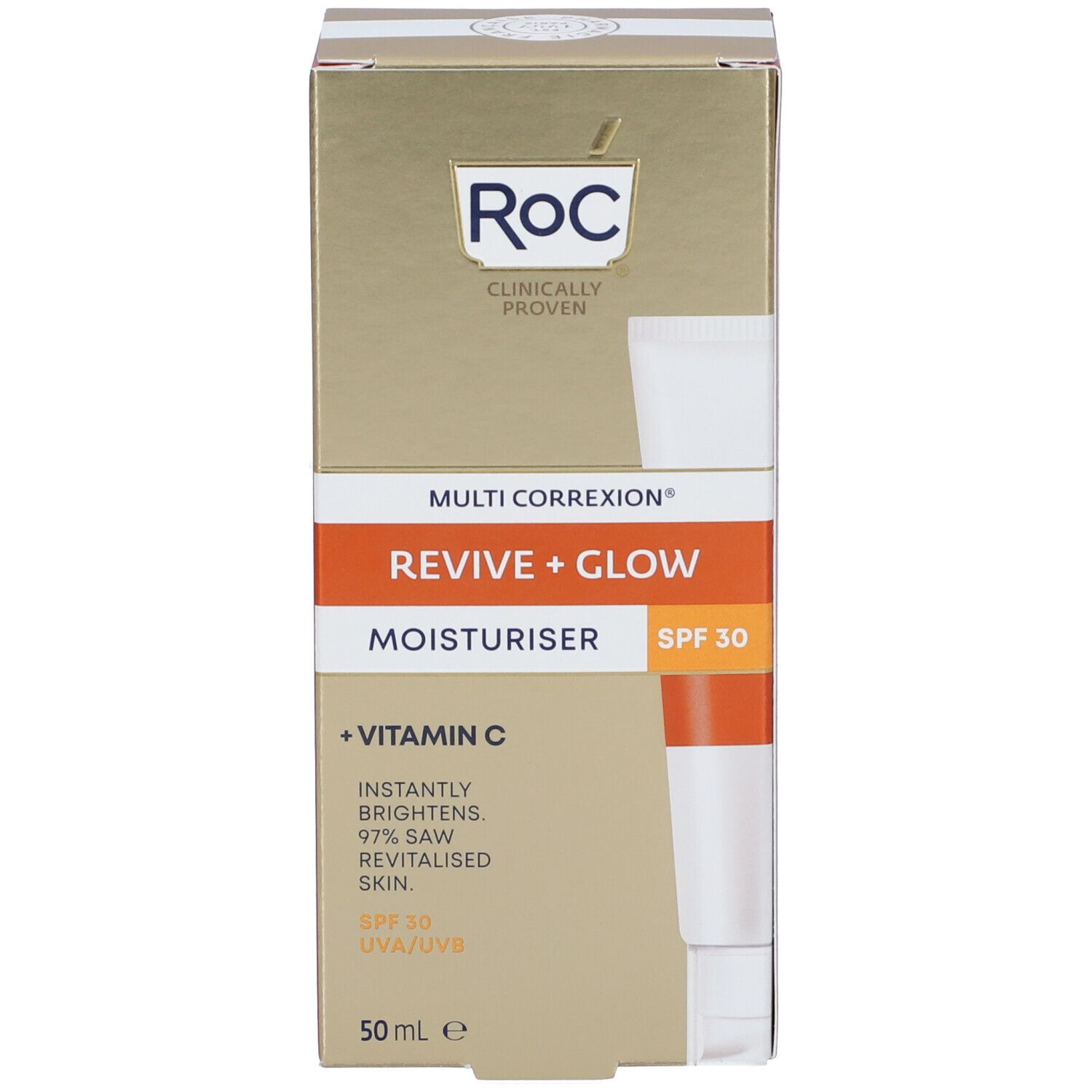 ROC Multi Correxion Revive + Glow Crema Idratante SPF30