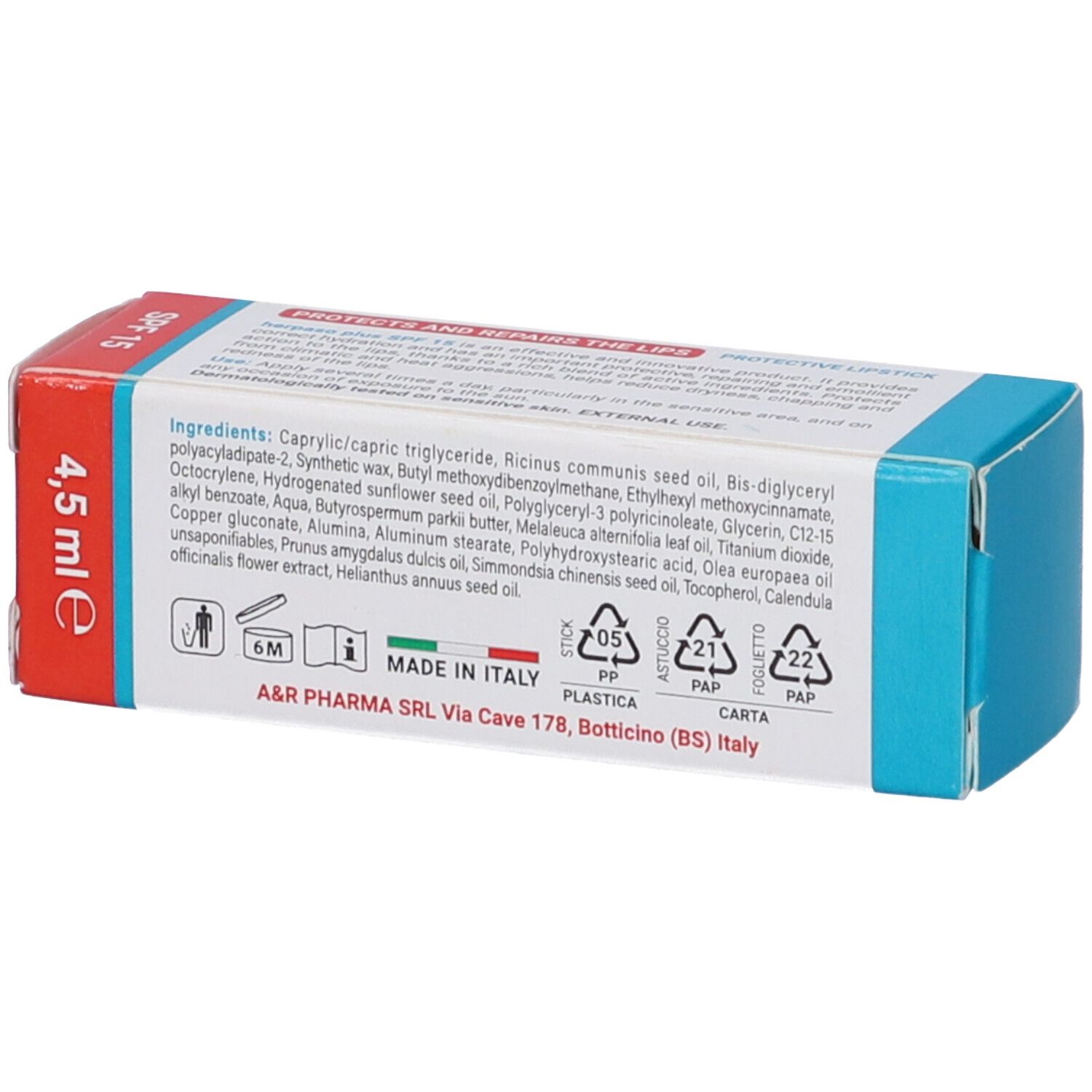 Herpaso Plus Stick Labbra Protettivo