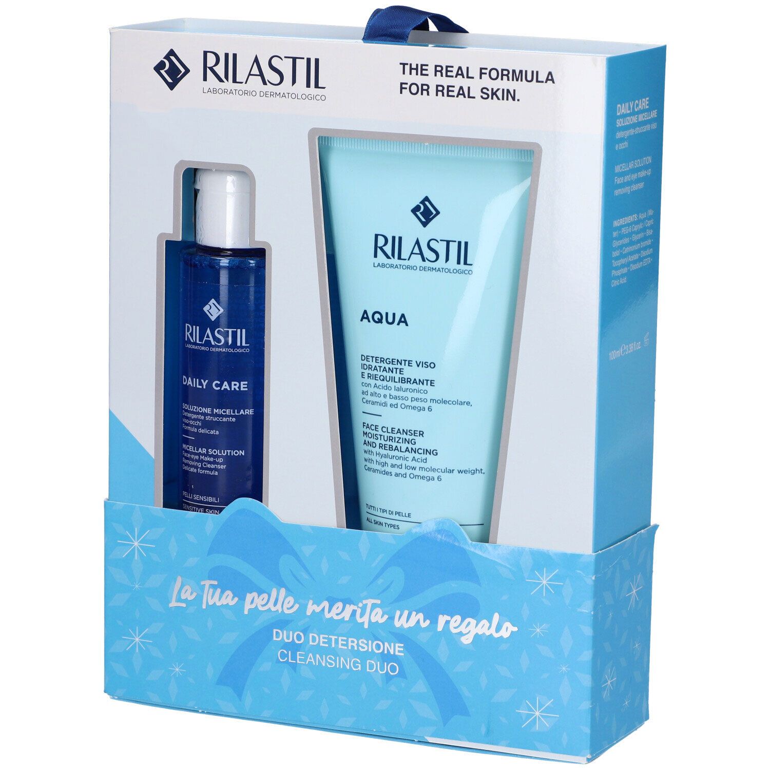 RILASTIL® Daily Care Soluzione Micellare + Aqua Detergente Viso - risparmia il 10% con il codice: Rilastil10