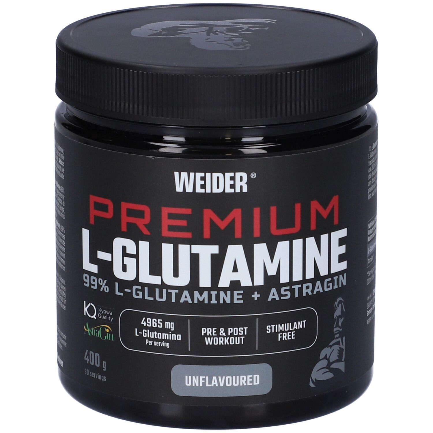 Weider Premium L-Glutamina + AstraGin Neutral Polvere