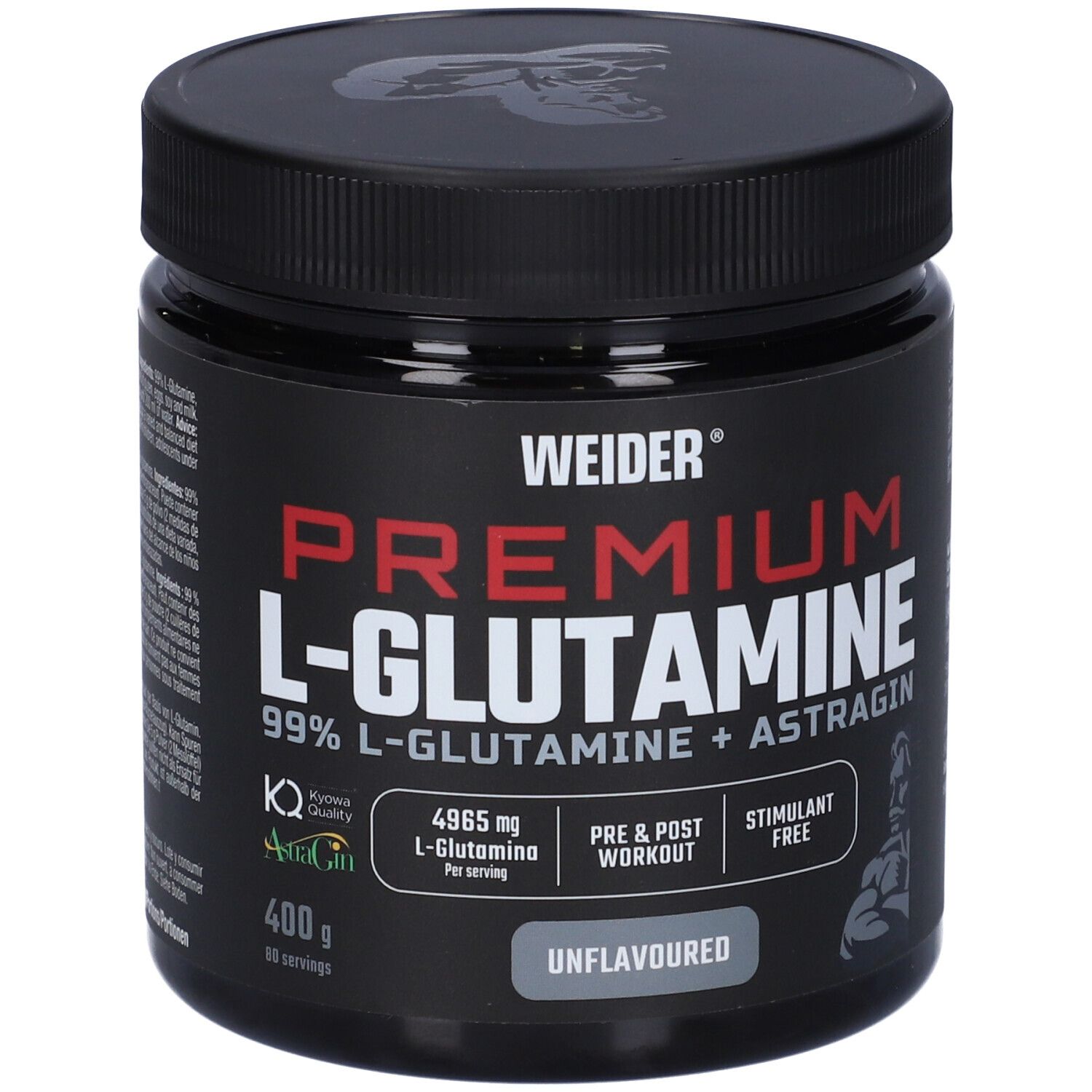 Weider Premium L-Glutamina + AstraGin Neutral Polvere