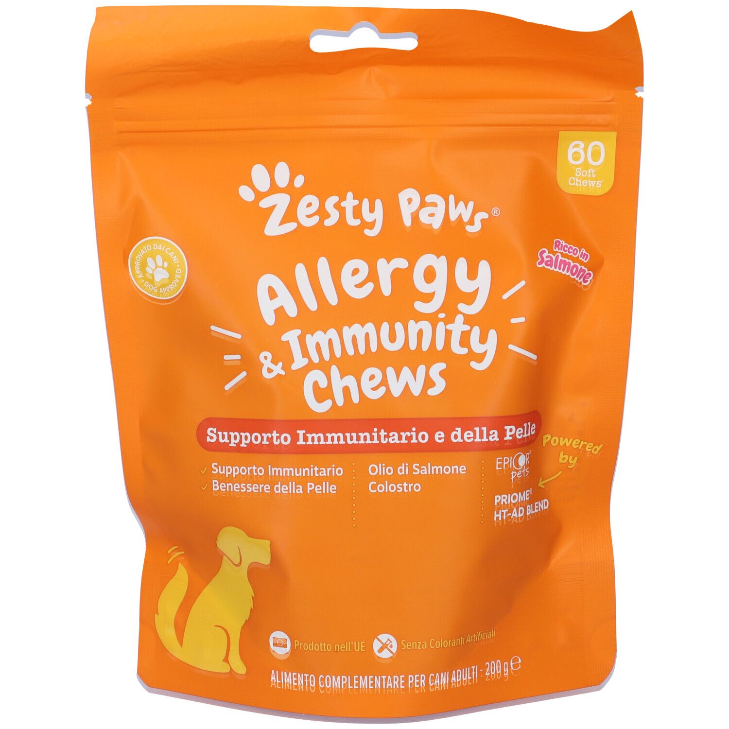 Zesty Paws® Allergy & Immunity Chews Integratore Supporto immunitario e della pelle