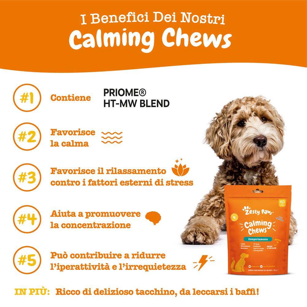 Zesty Paws® Calming Chews Integratore Comportamento
