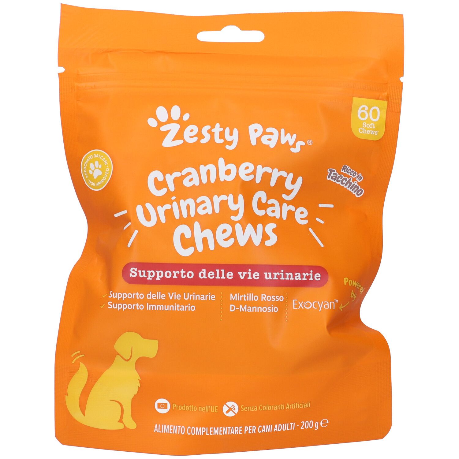 Zesty Paws® Cranberry Urinary Support Integratore Supporto delle vie urinarie
