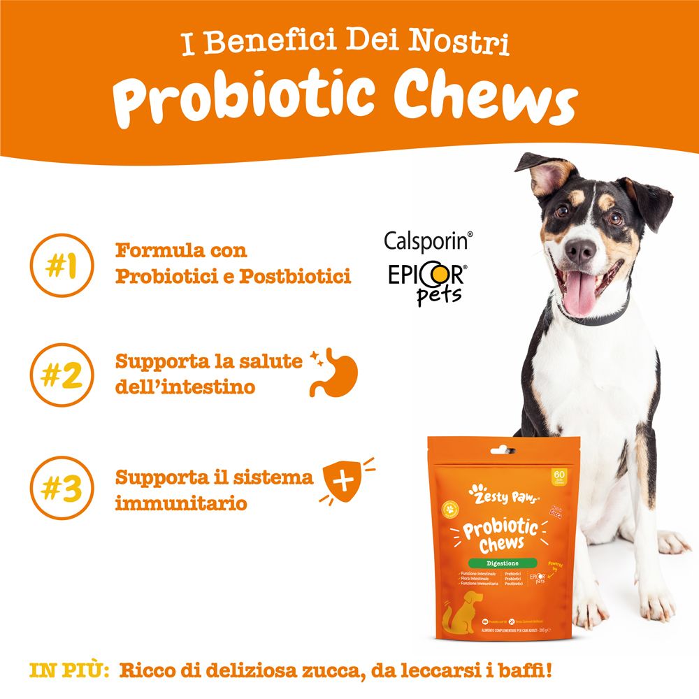Zesty Paws® Probiotic Chews Digestione