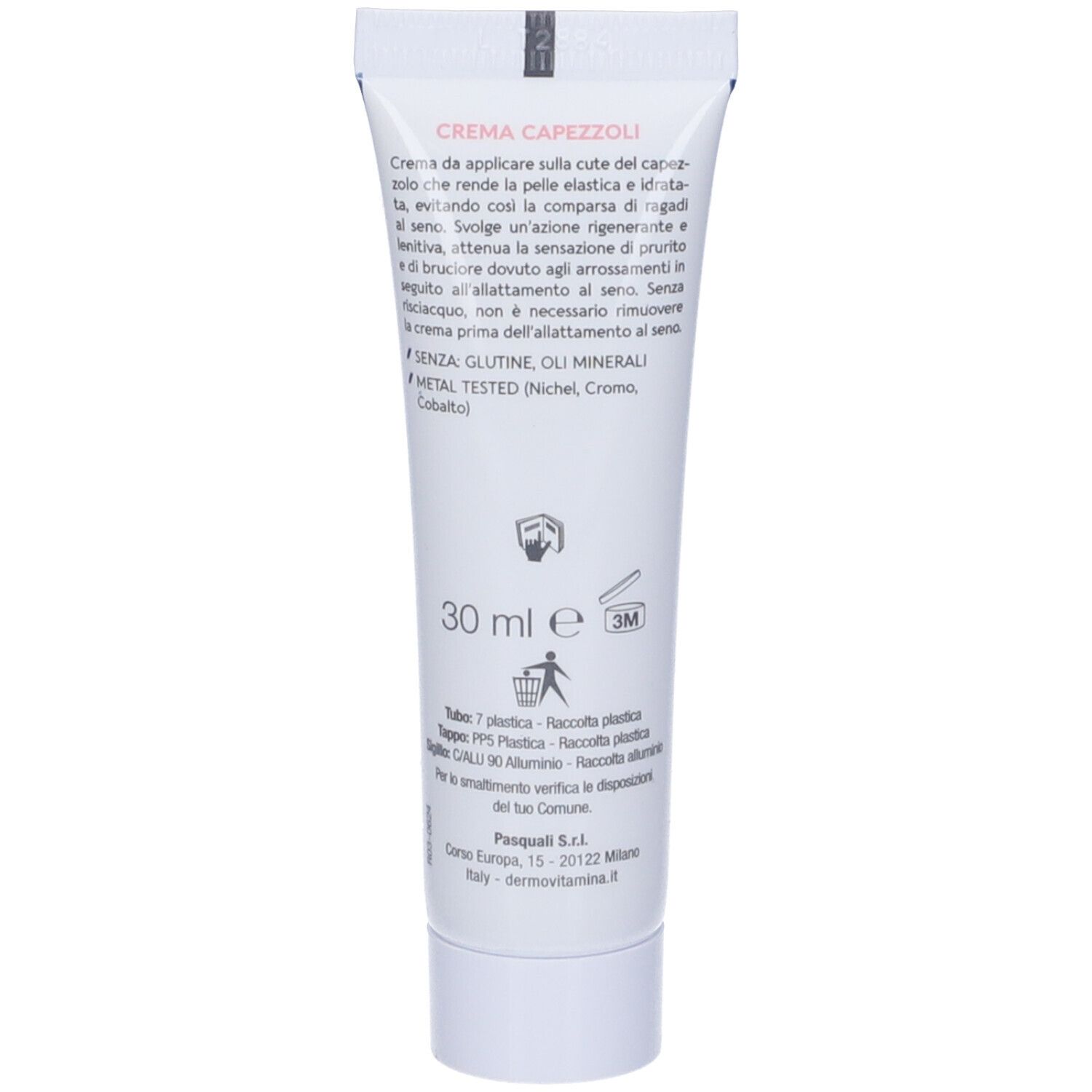 Dermovitamina Ragadi Crema Capezzoli 30 Ml