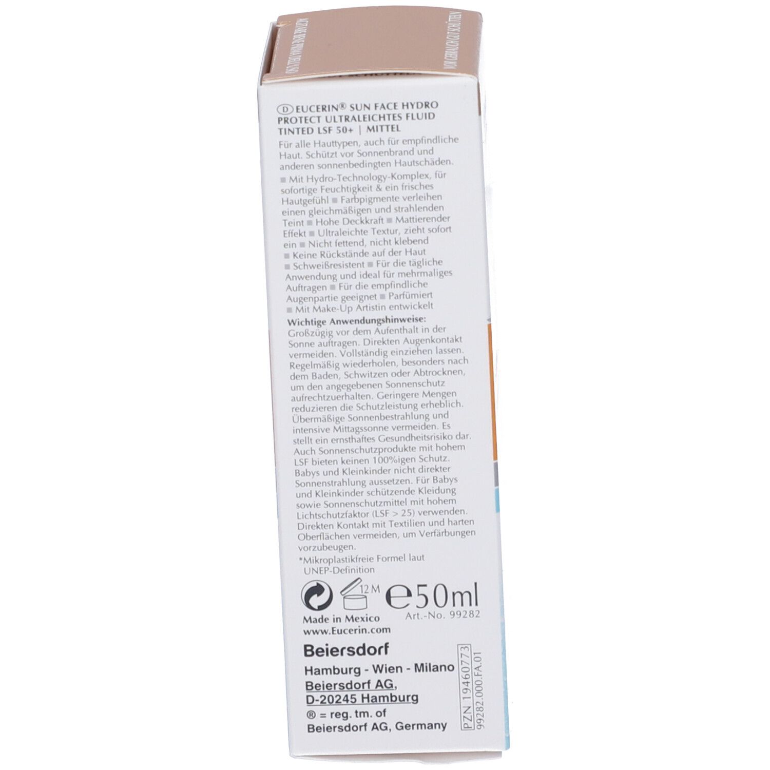 Eucerin Hydro Protect Fluido Ultra-Leggero Colorato SPF50+ Tonalità Media - risparmia il 10% con il codice: eucerin10