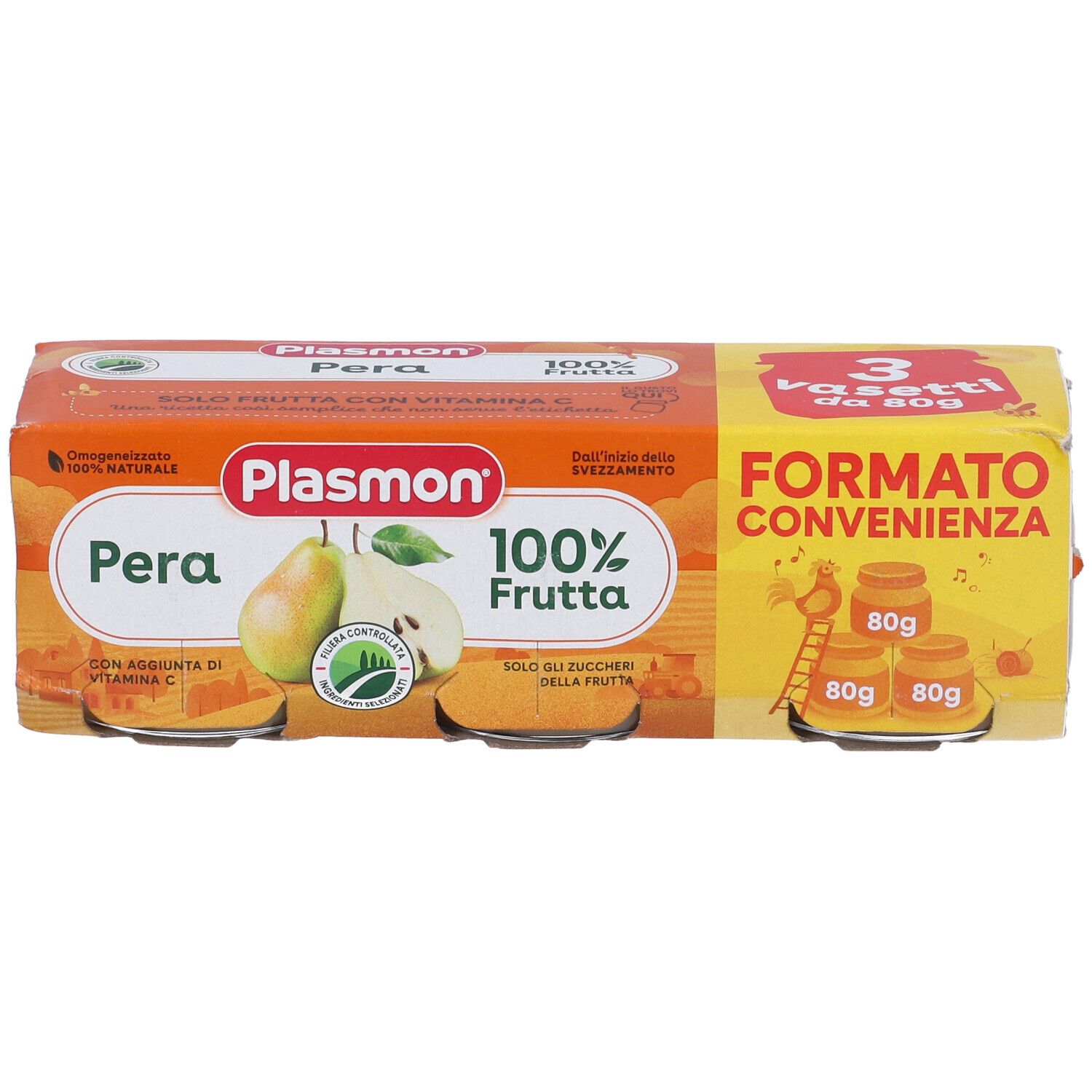 Plasmon Omogeneizzato Pera 3 Pezzi Da 80 G
